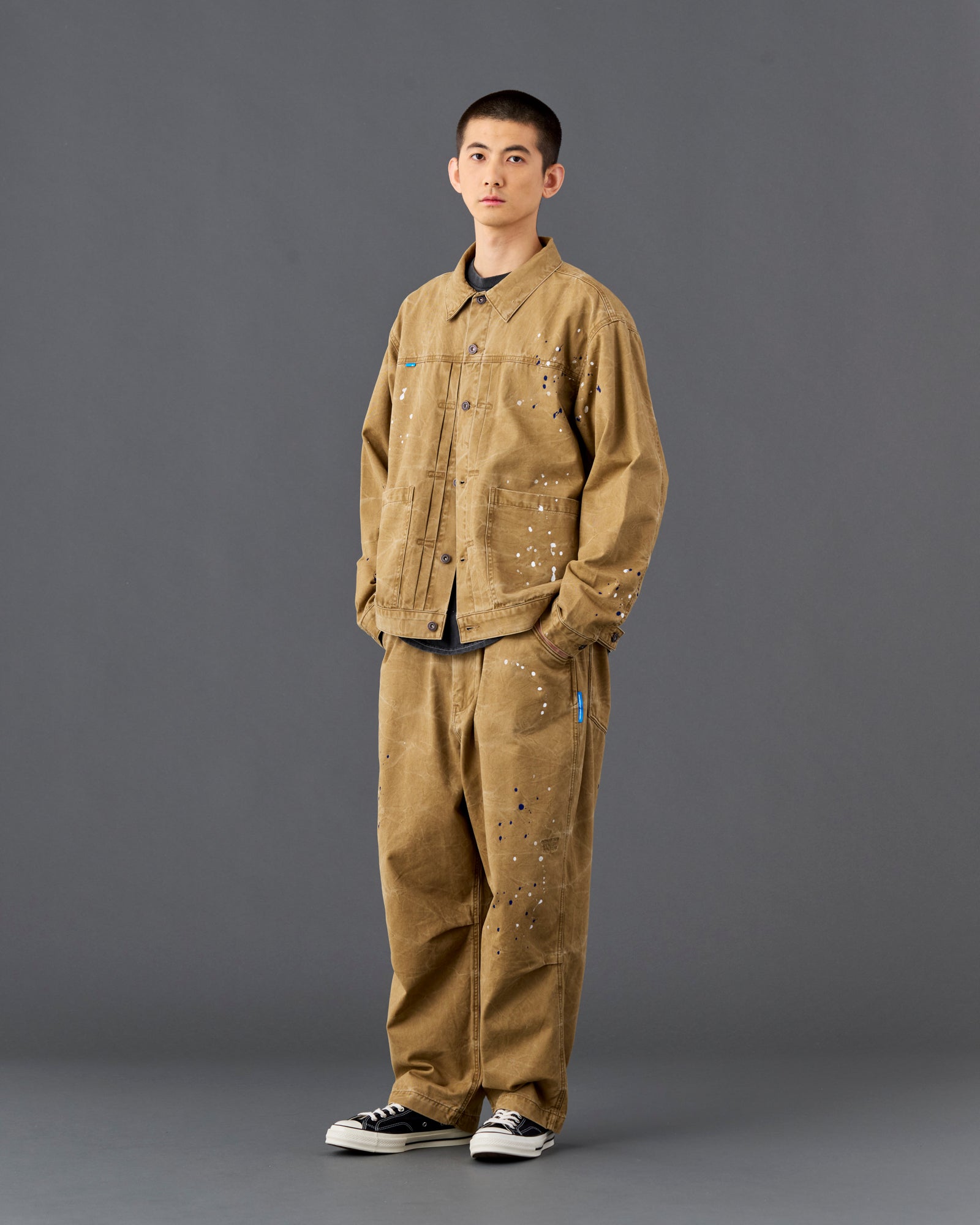 GARMENT DYED TRUCKER JACKET