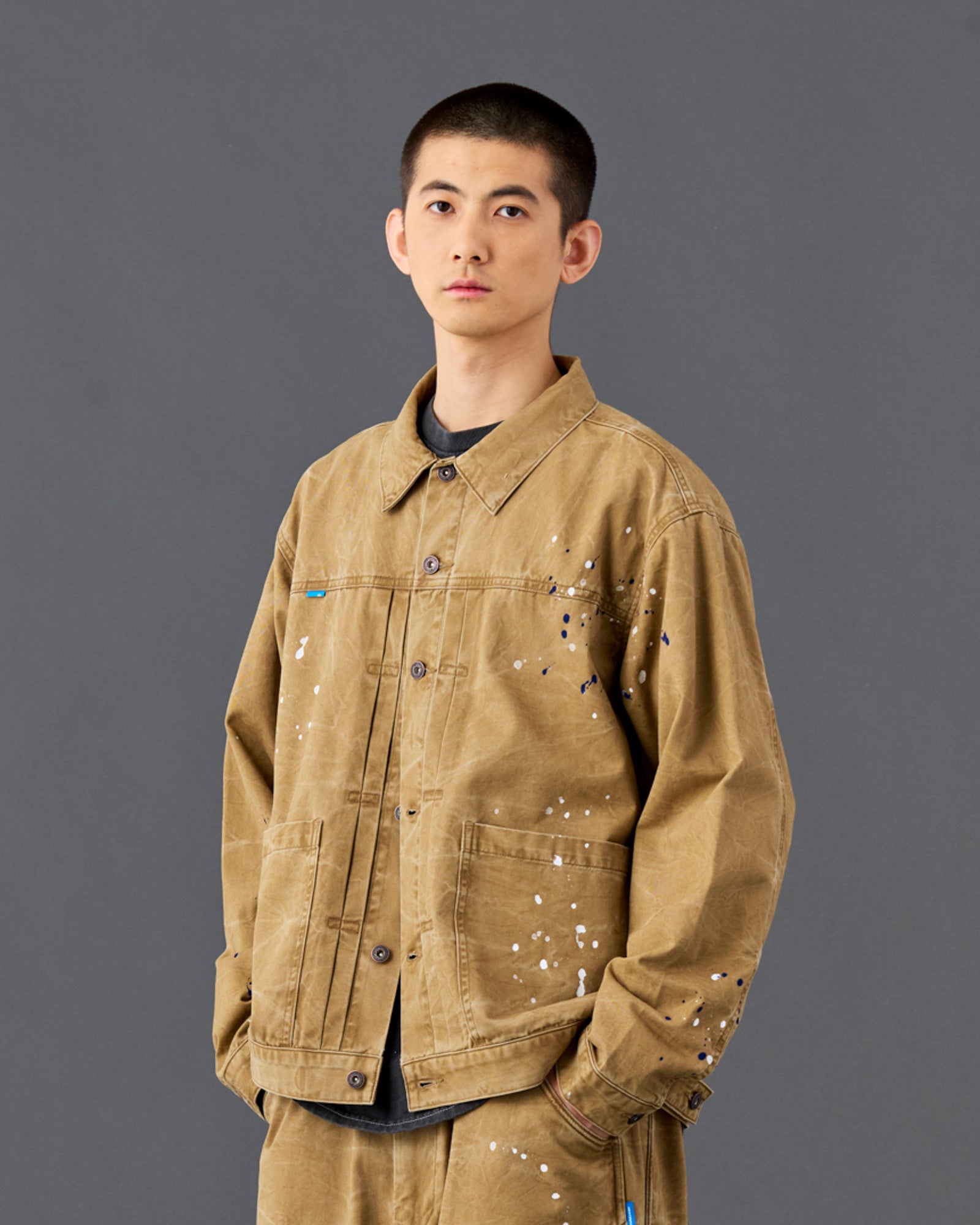 GARMENT DYED TRUCKER JACKET