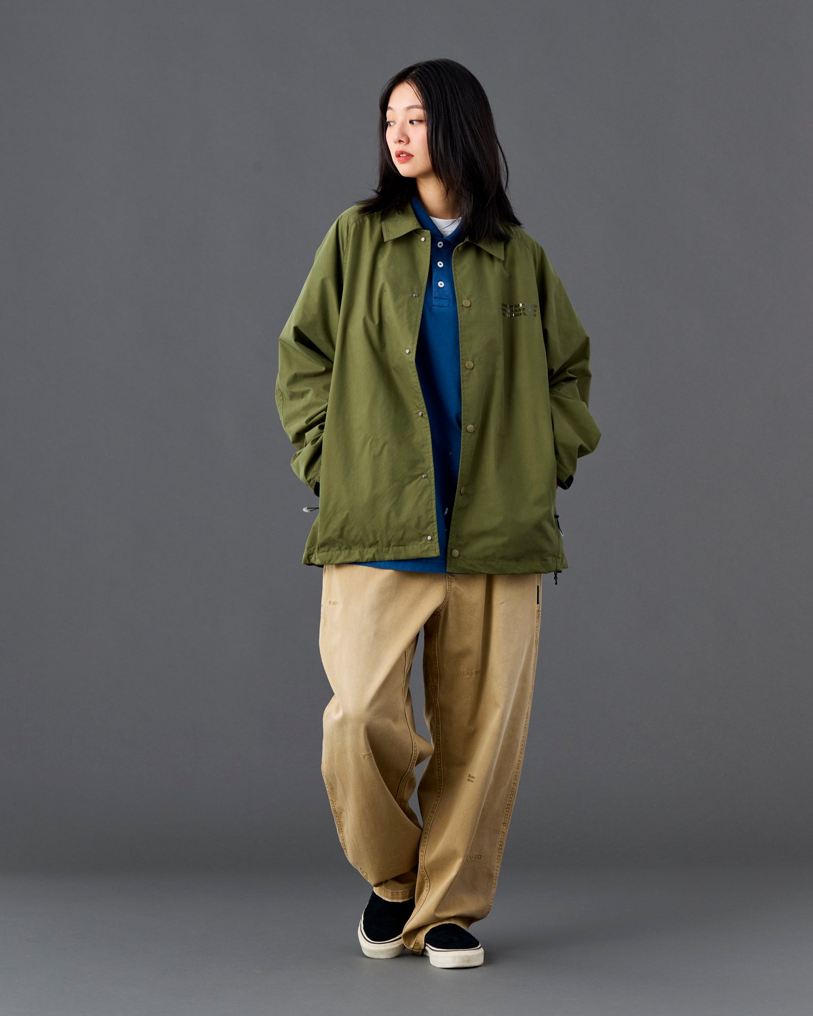 TONAL PRINT COACH JACKET