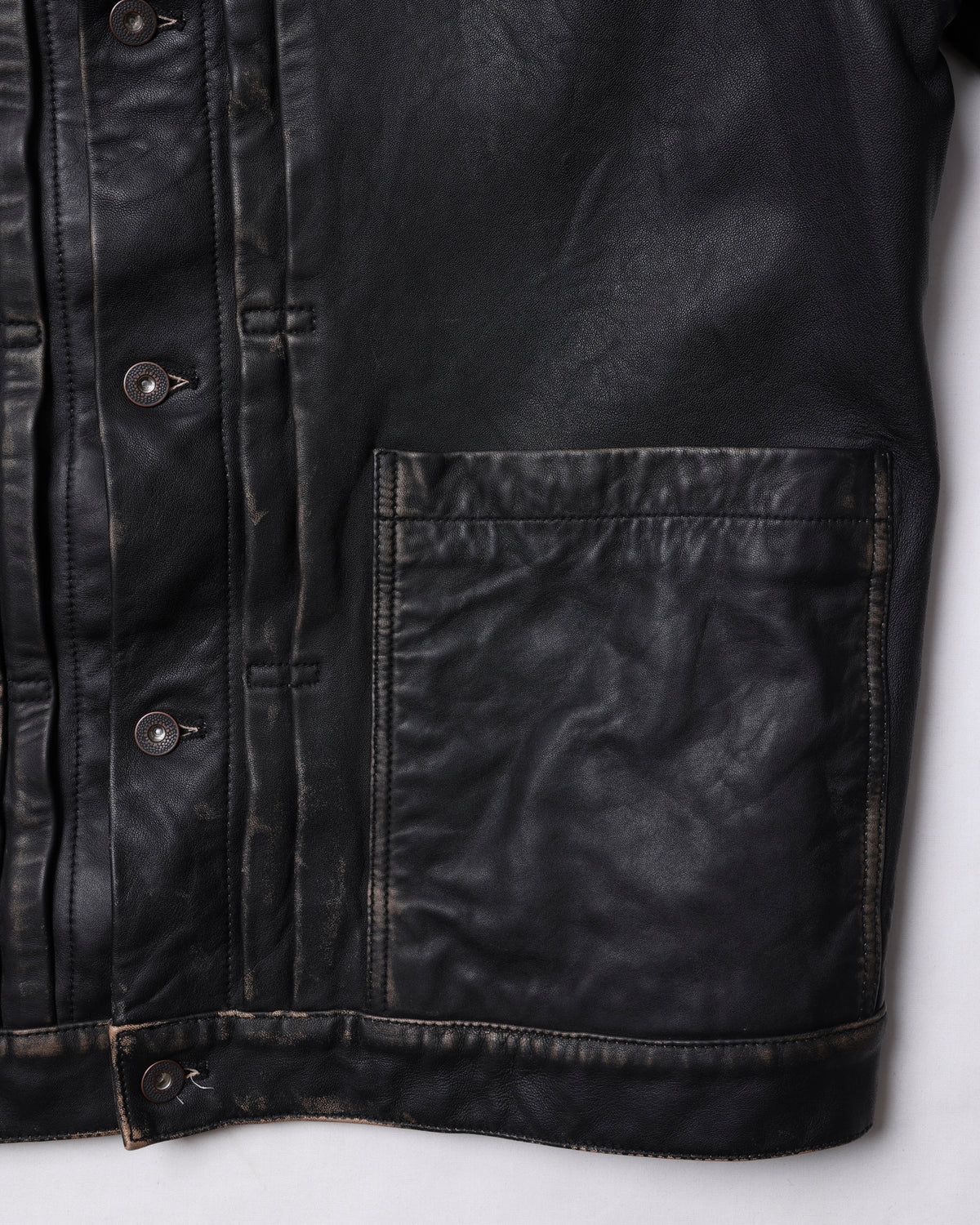 WASHED LEATHER JACKET