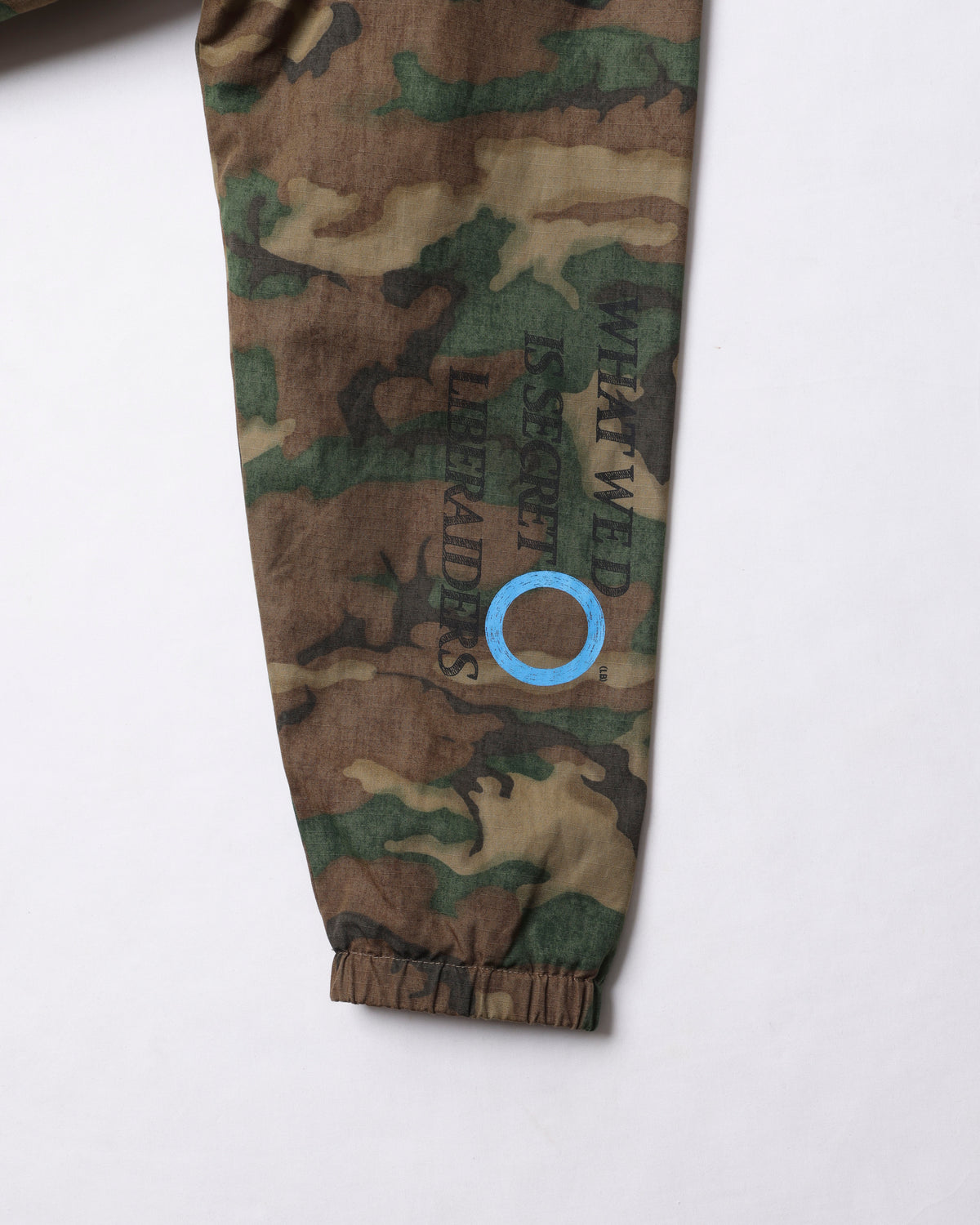 HANDWRITING CAMO COACH JACKET