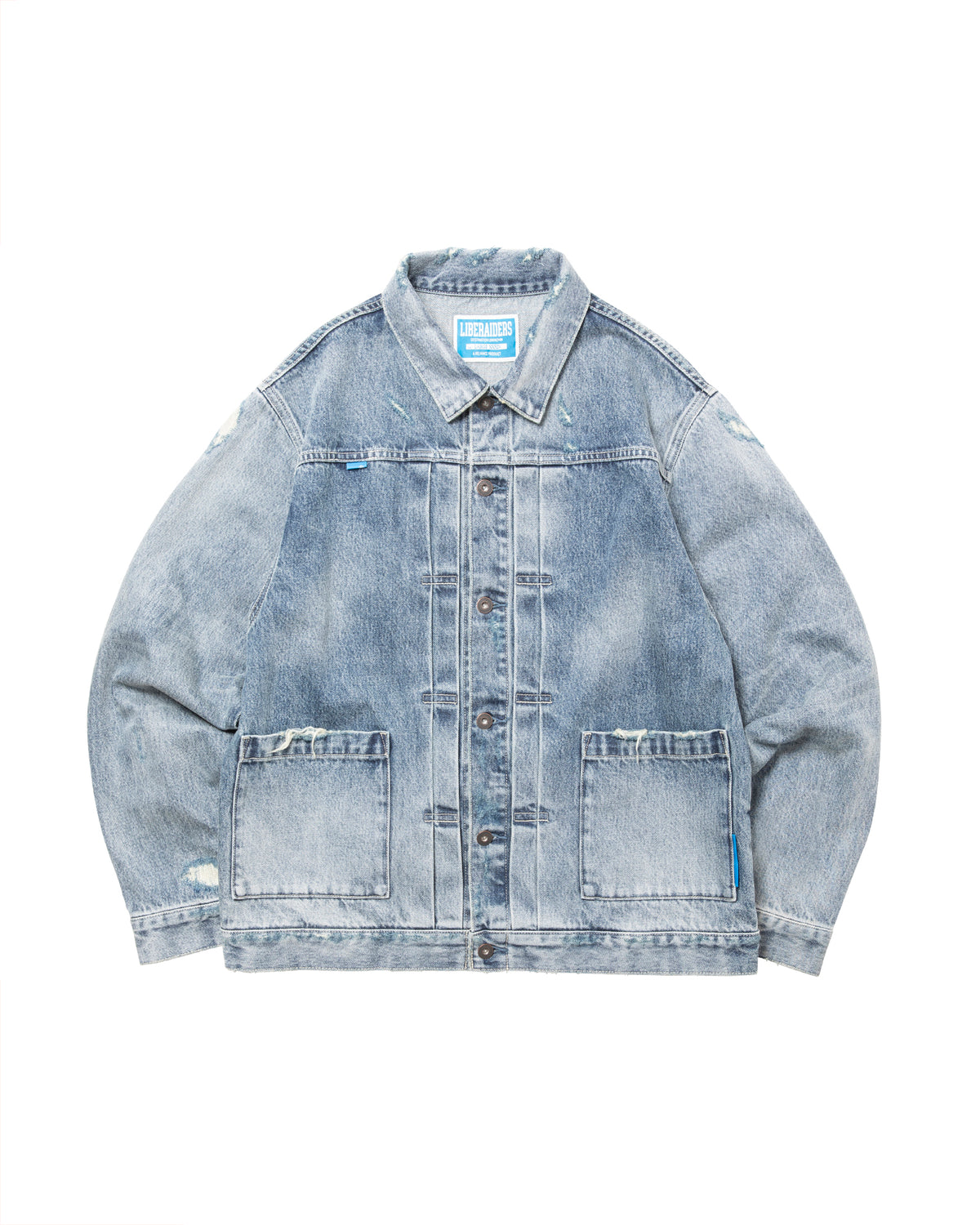 DAMAGED DENIM TRUCKER JACKET