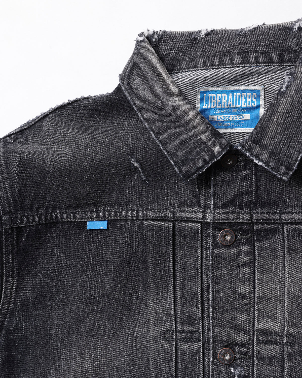 DAMAGED DENIM TRUCKER JACKET