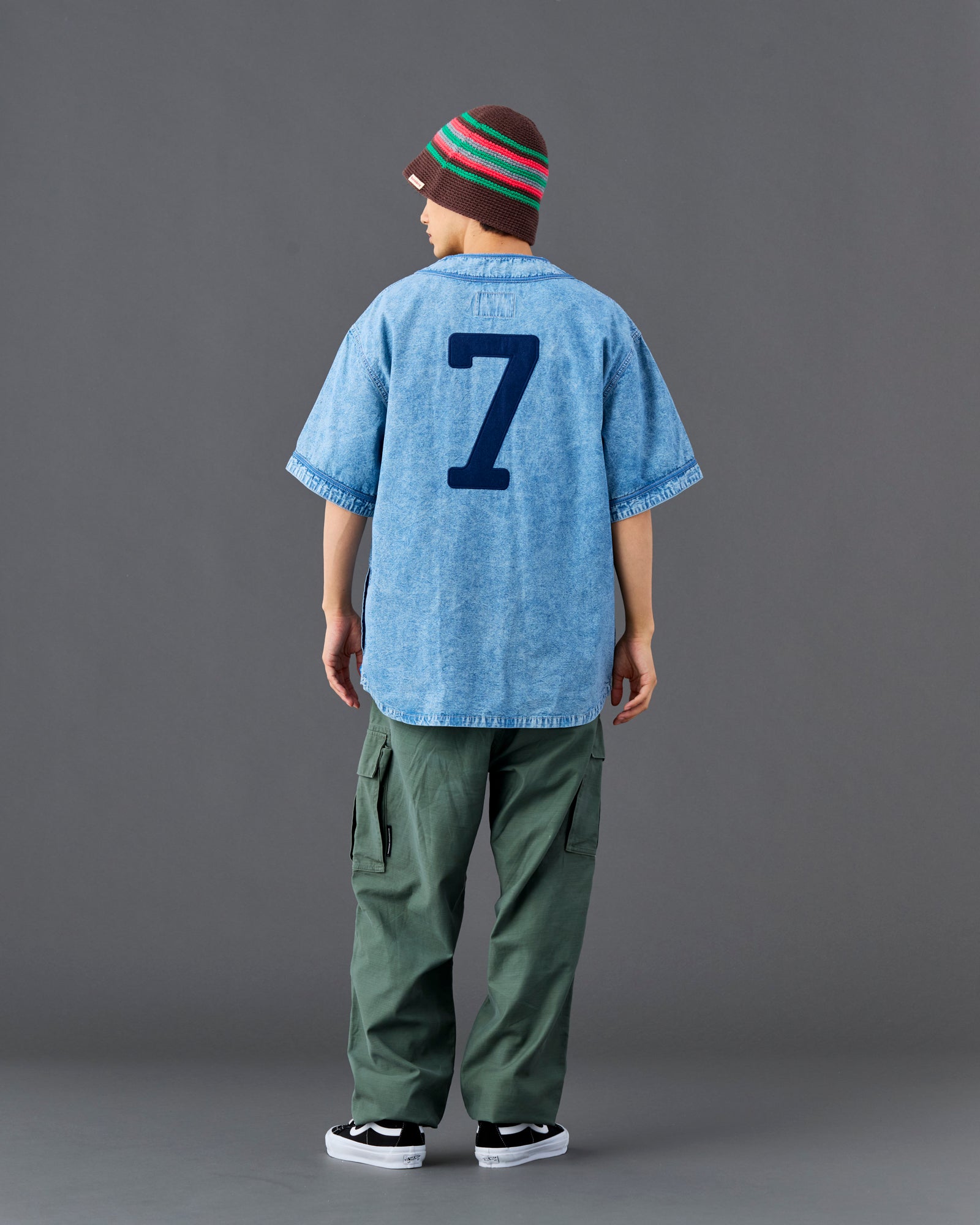 CHAMBRAY BASEBALL SHIRT