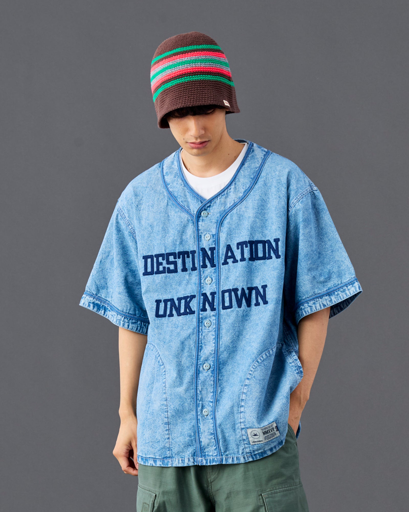 CHAMBRAY BASEBALL SHIRT