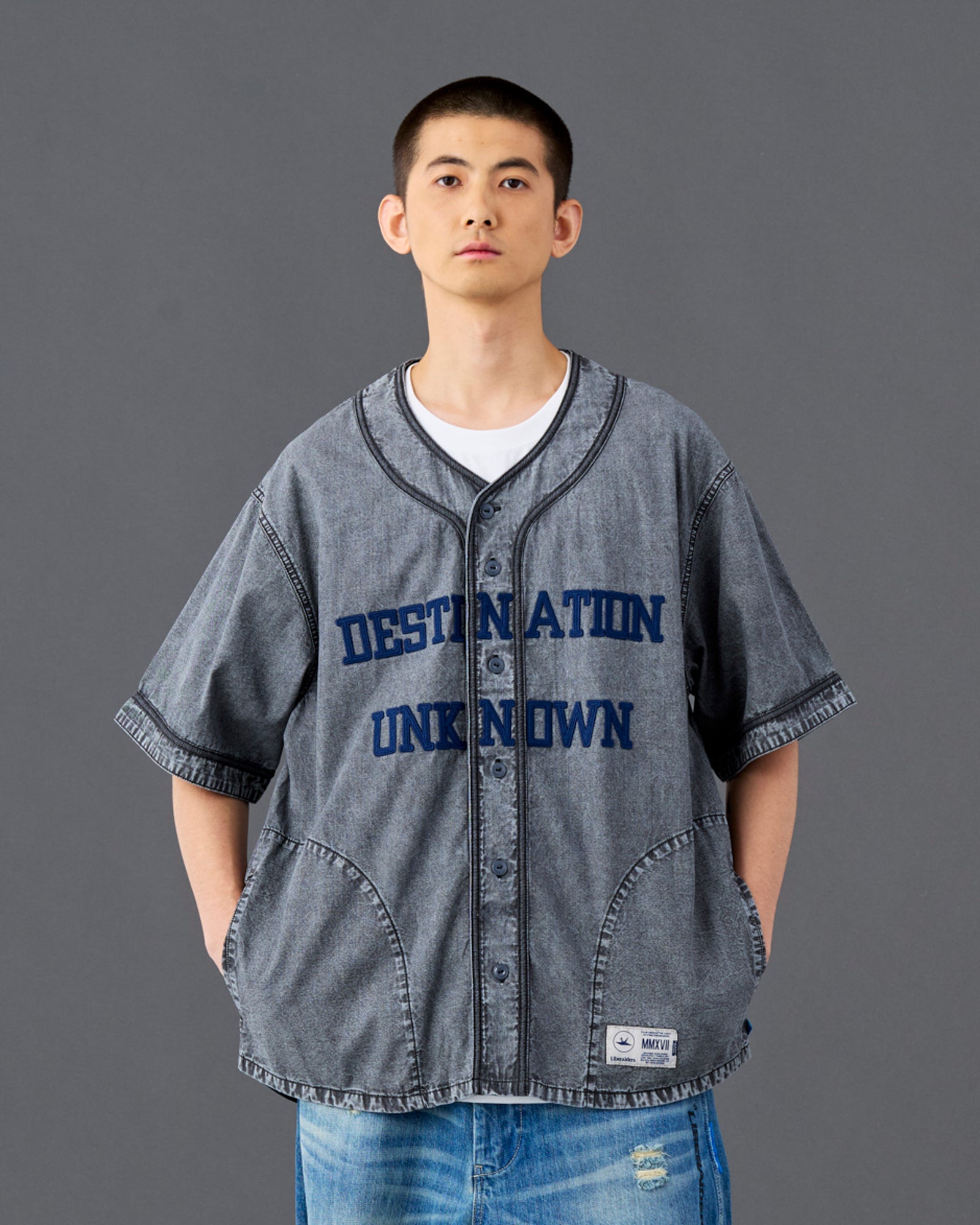 CHAMBRAY BASEBALL SHIRT