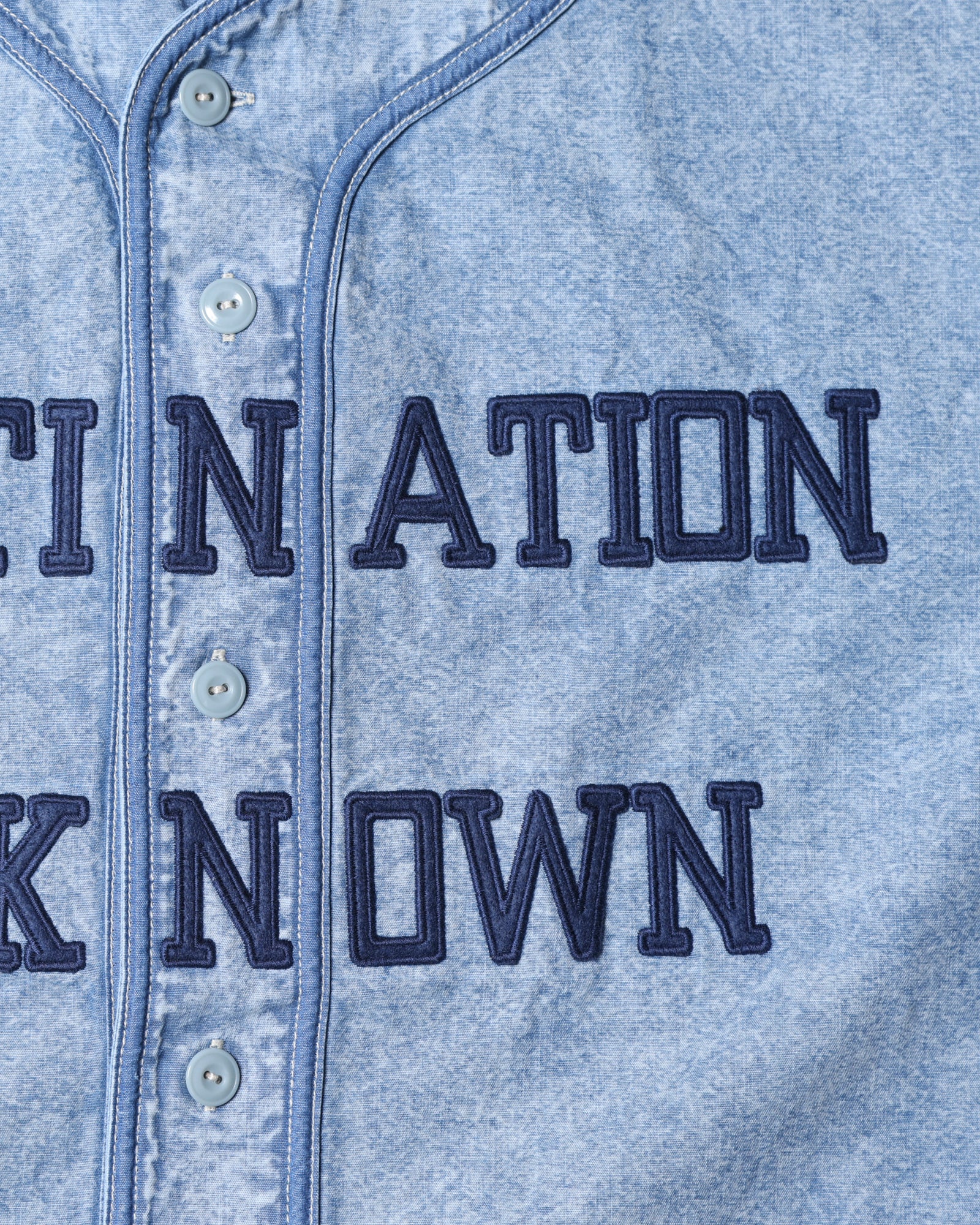 CHAMBRAY BASEBALL SHIRT