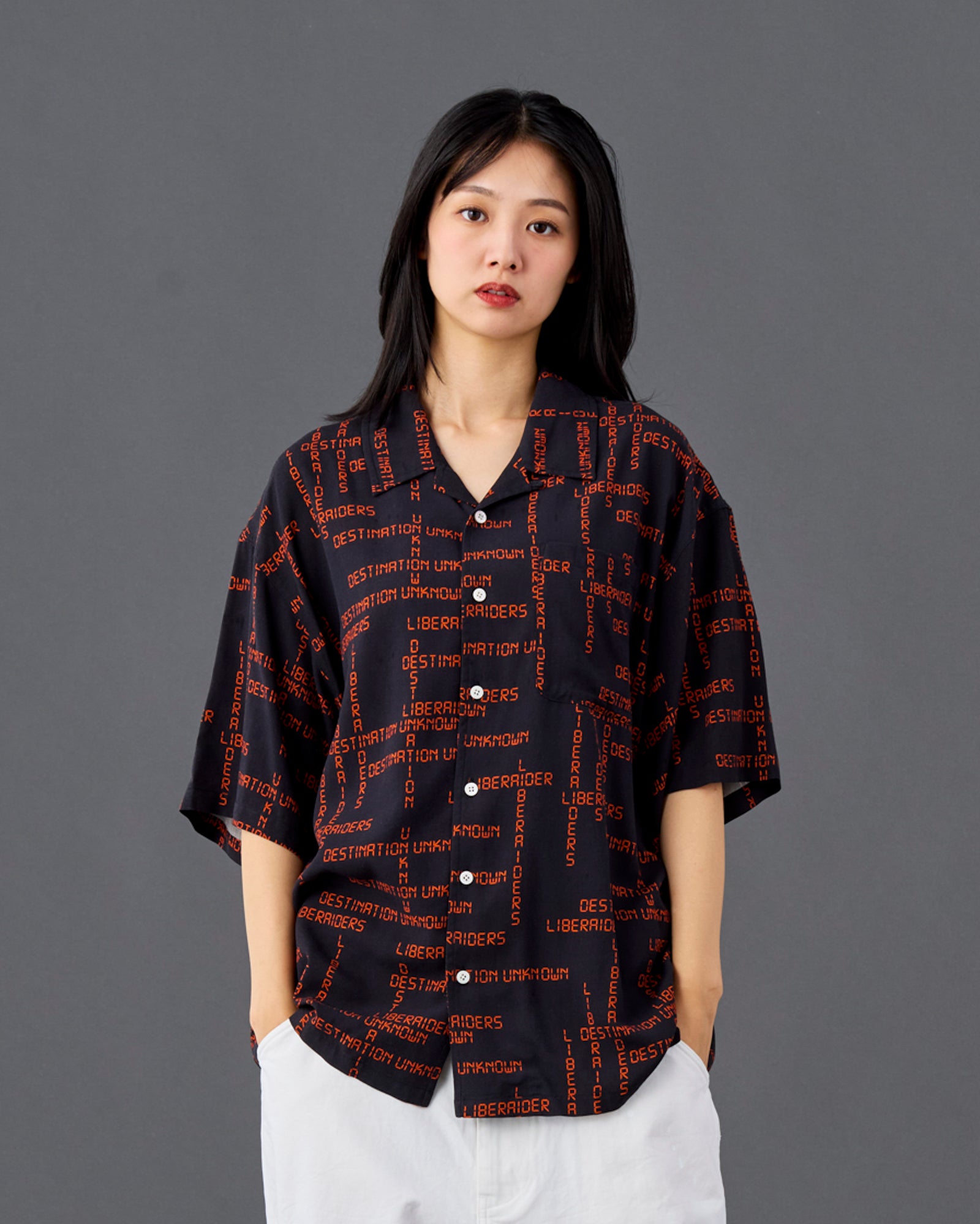 DIGITAL LOGO RAYON S/S SHIRT