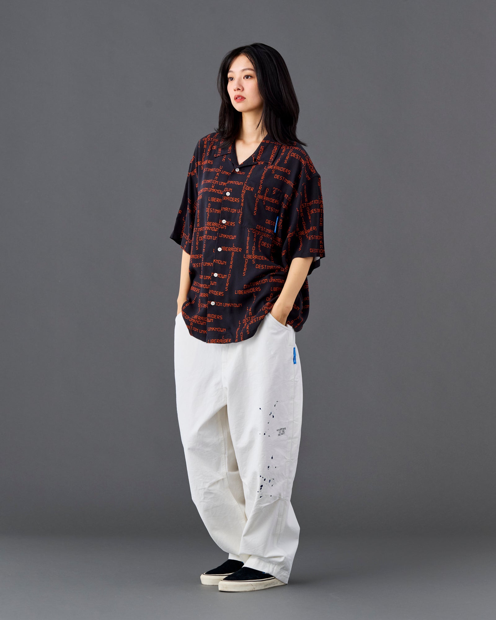 DIGITAL LOGO RAYON S/S SHIRT