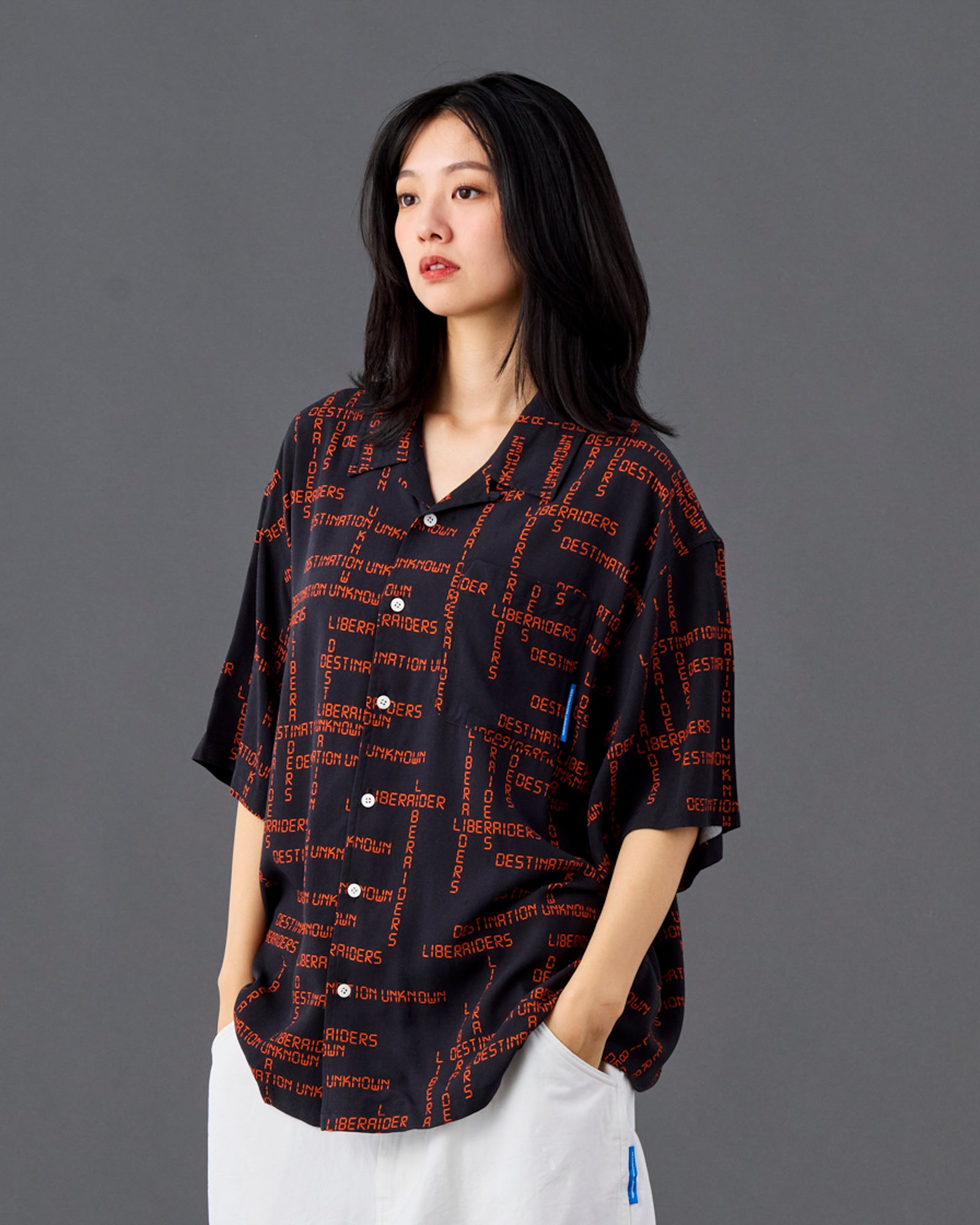 DIGITAL LOGO RAYON S/S SHIRT
