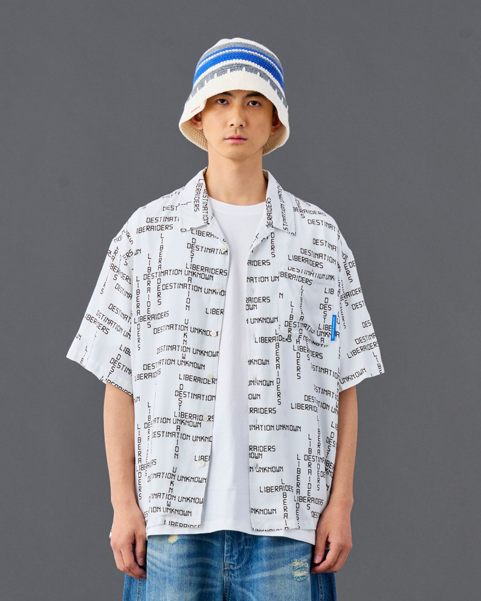 DIGITAL LOGO RAYON S/S SHIRT