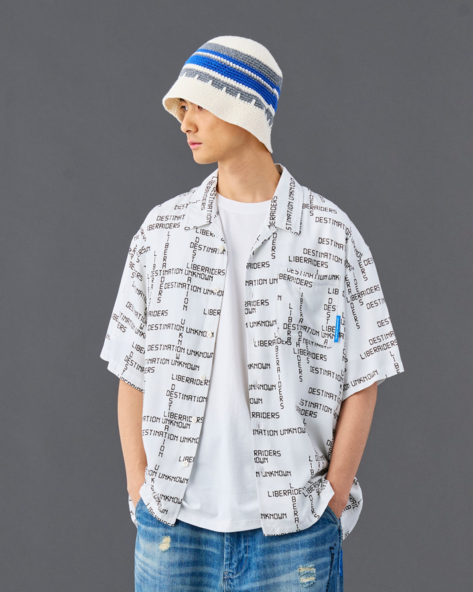 DIGITAL LOGO RAYON S/S SHIRT