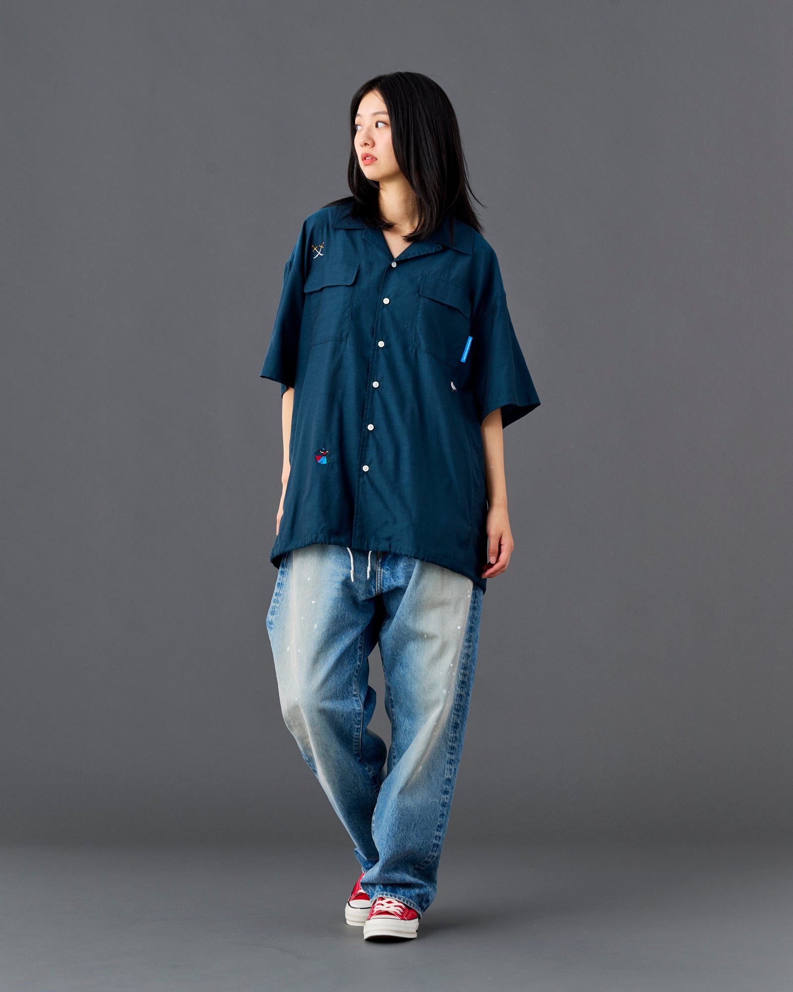 COTTON RAYON S/S SHIRT