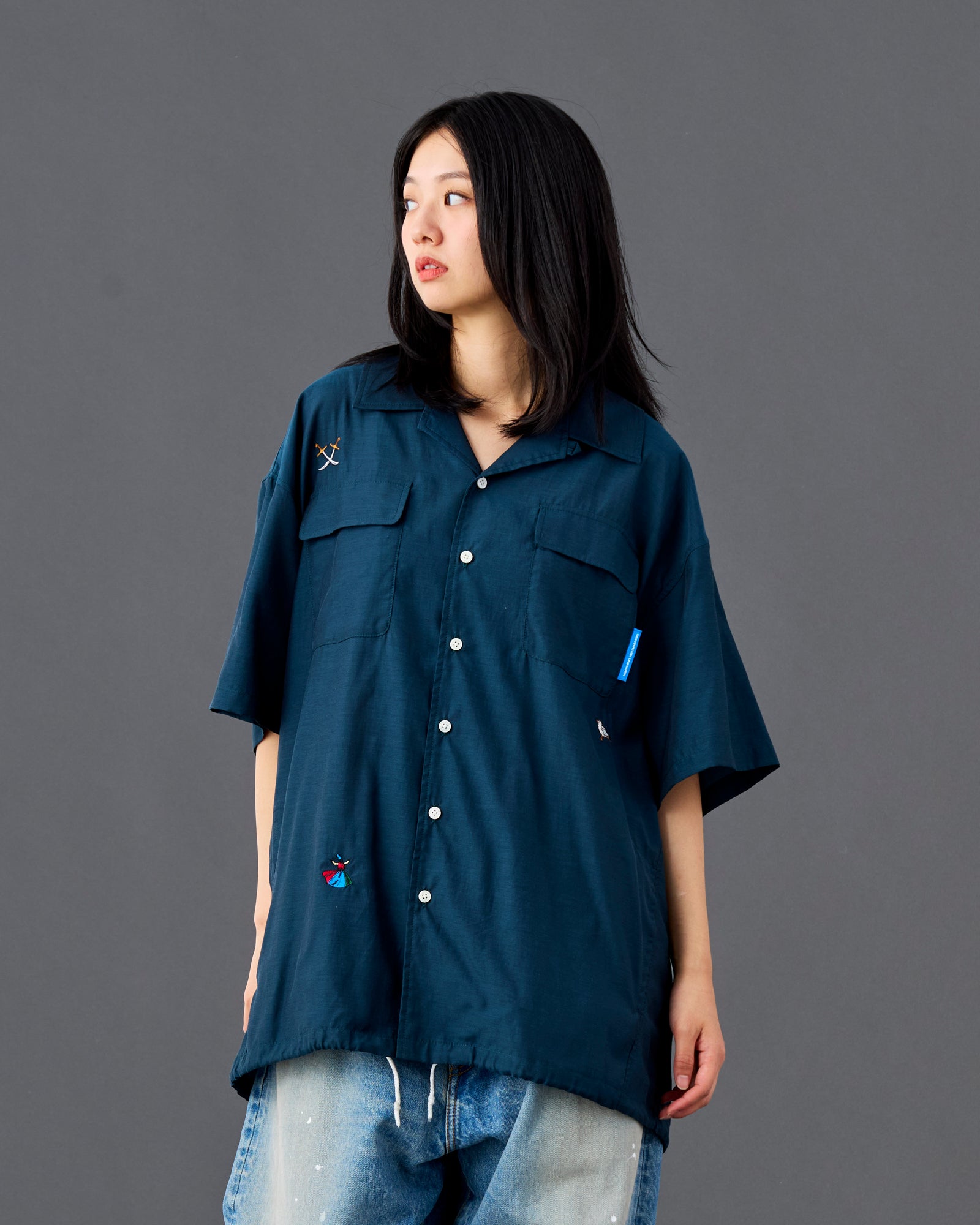 COTTON RAYON S/S SHIRT