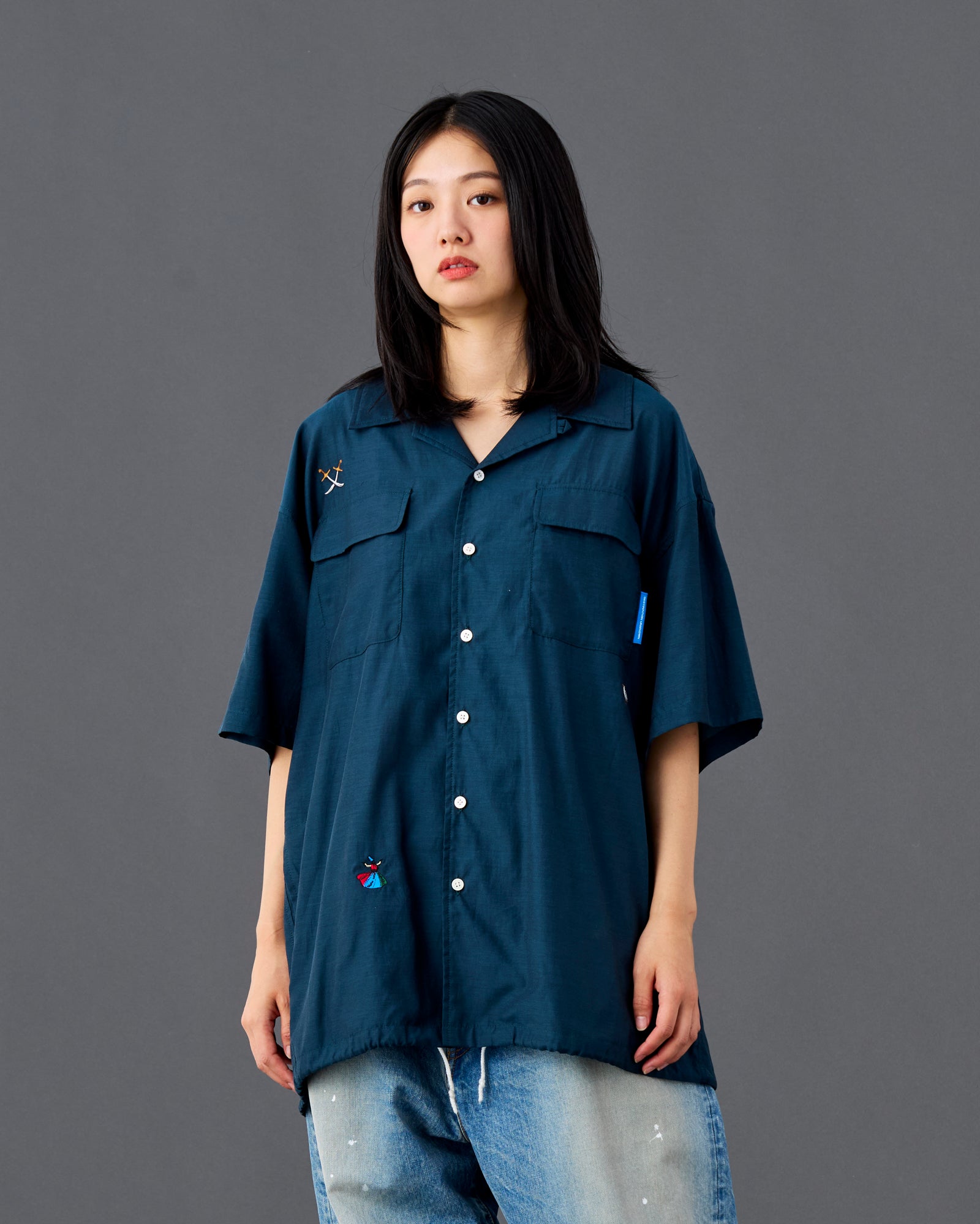 COTTON RAYON S/S SHIRT