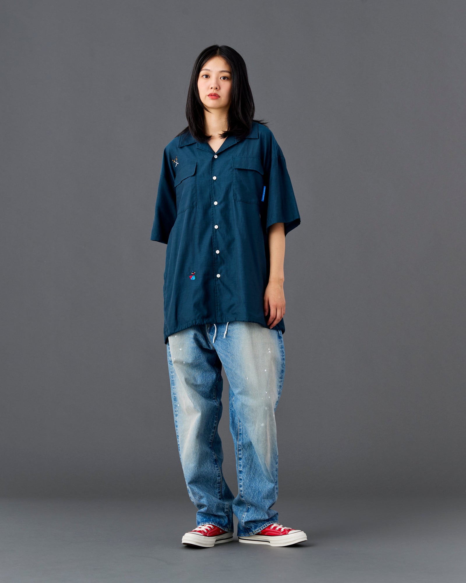 COTTON RAYON S/S SHIRT