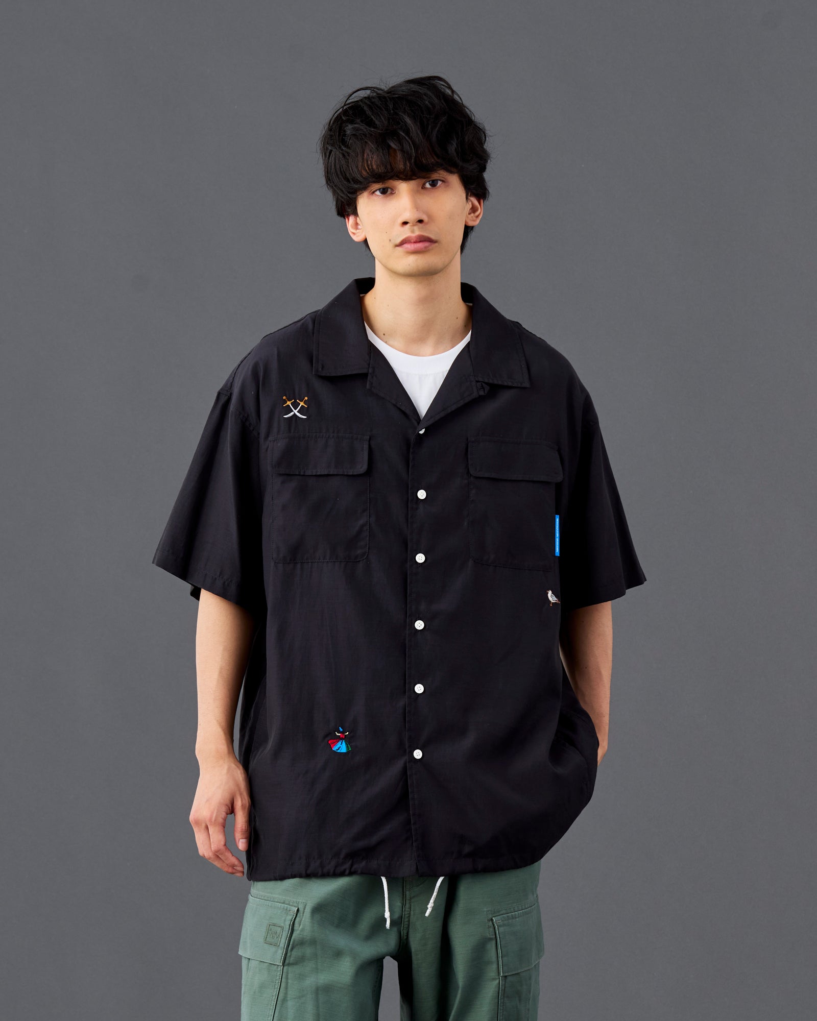 COTTON RAYON S/S SHIRT