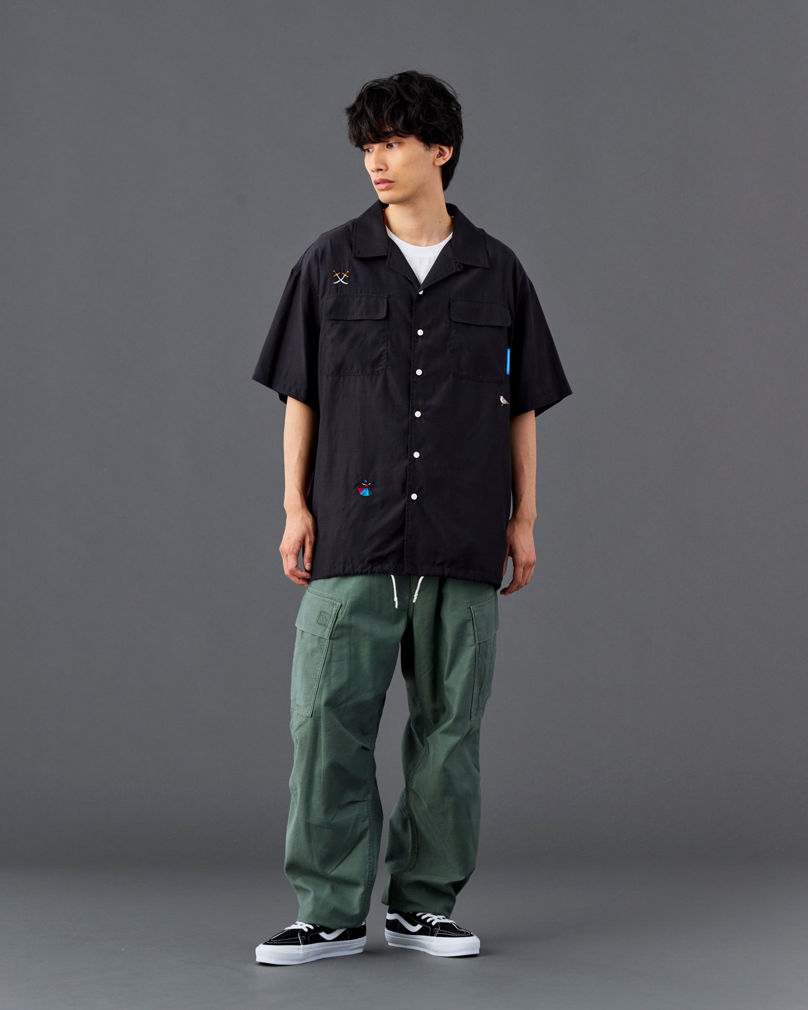 COTTON RAYON S/S SHIRT