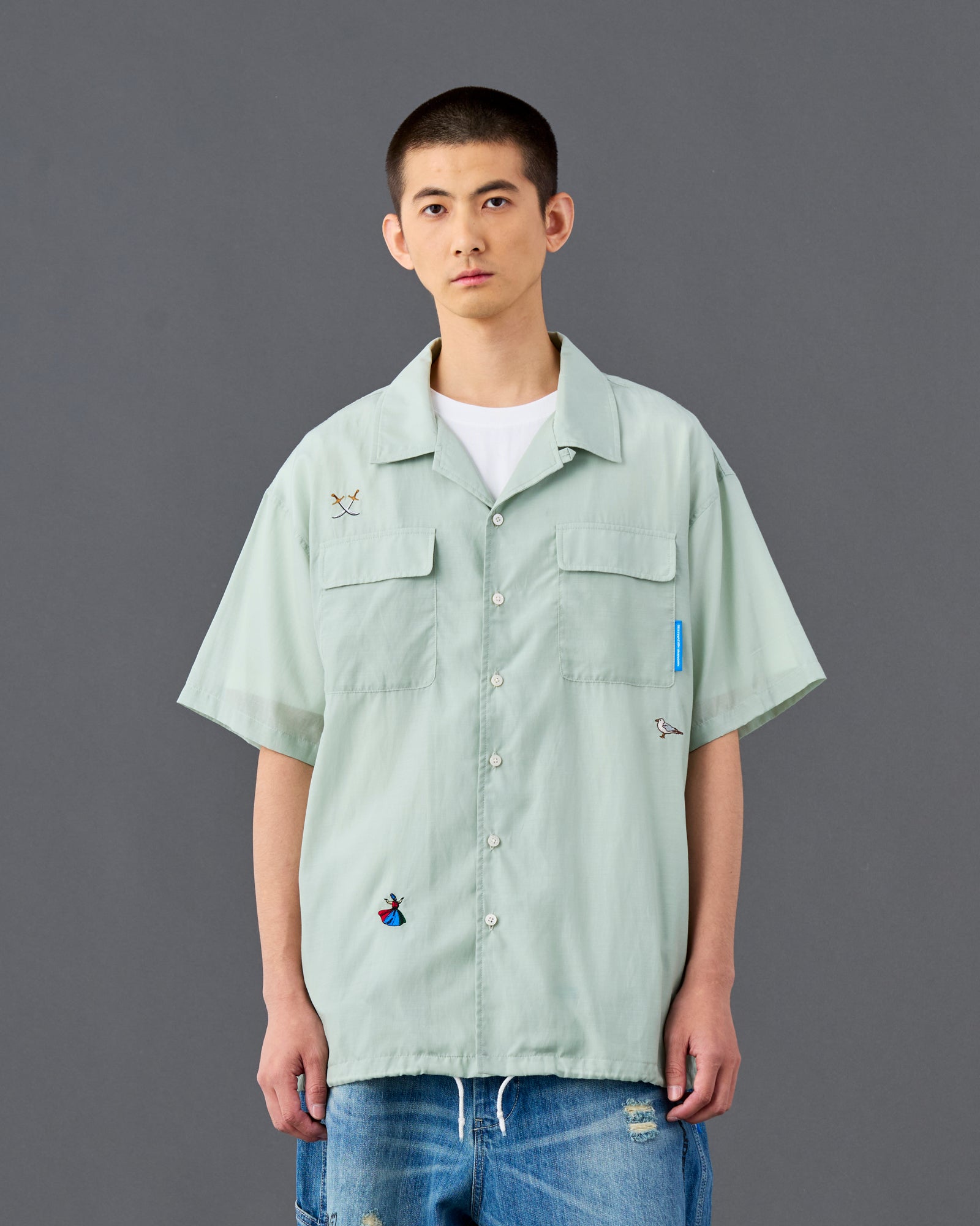 COTTON RAYON S/S SHIRT
