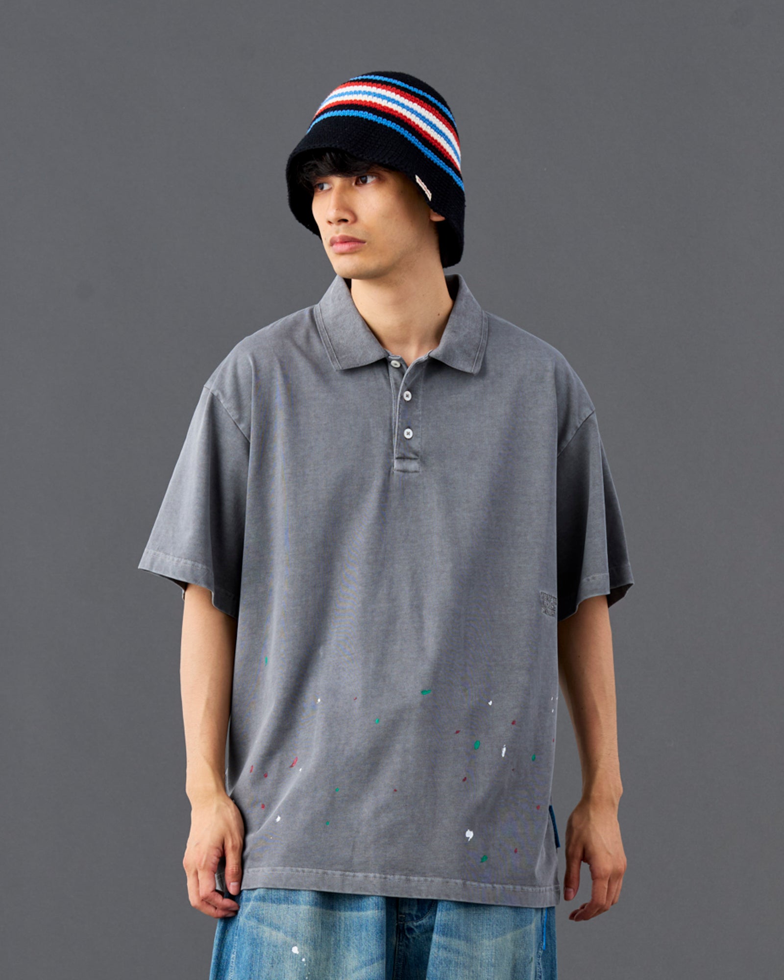 PIGMENT DYED POLO SHIRT