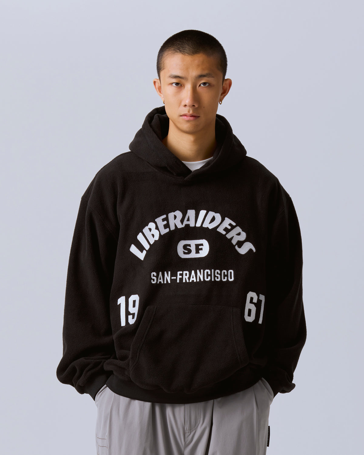 EMBROIDERY FLEECE HOODIE