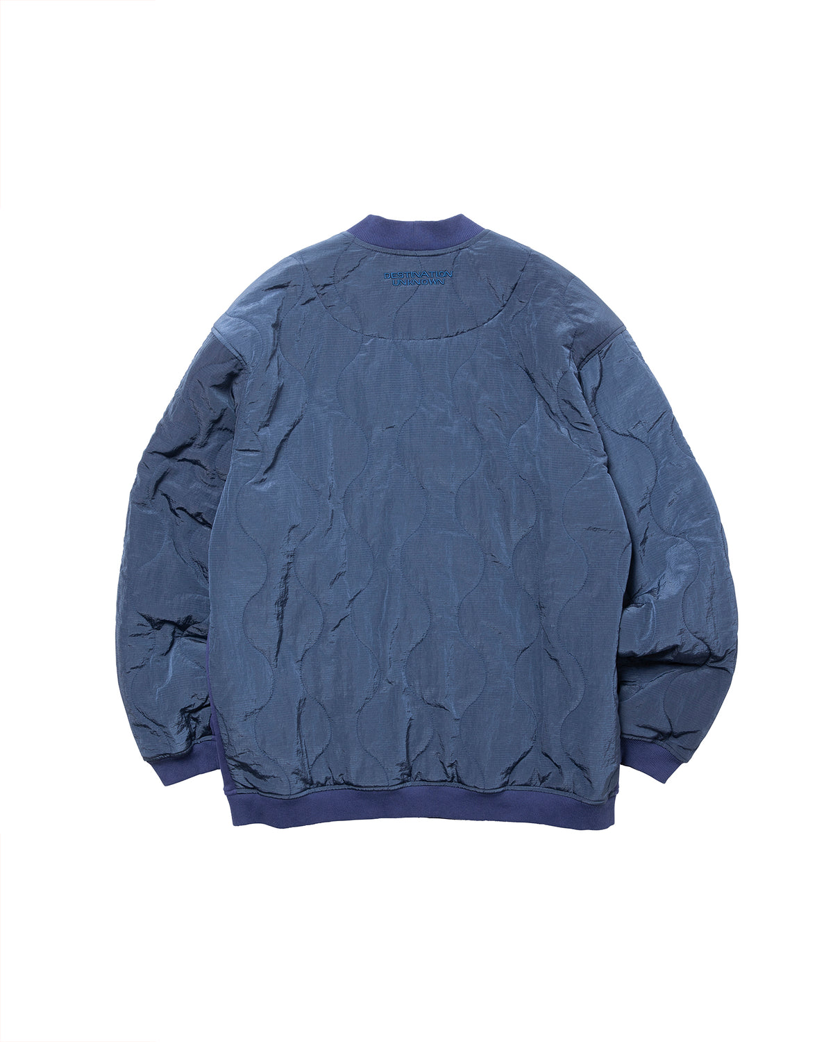 COTTON FLEECE QUILTED CARDIGAN