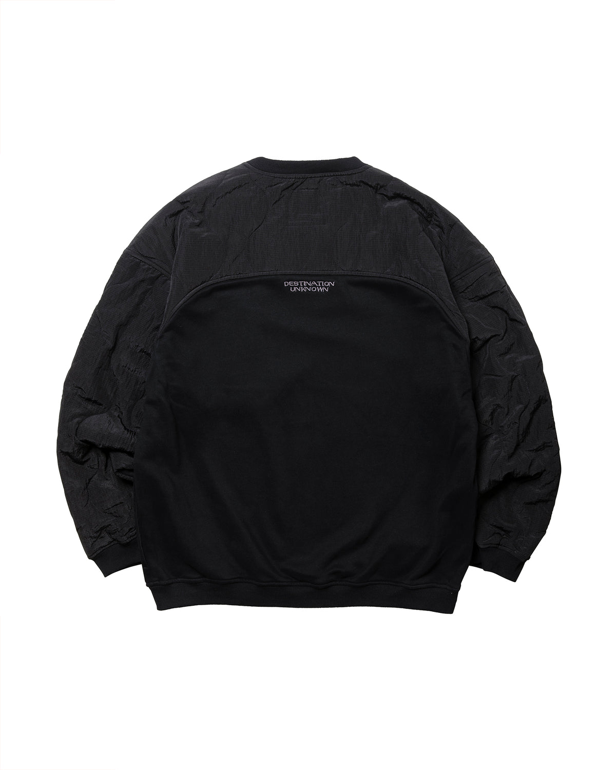 COTTON FLEECE QUILTED CREWNECK