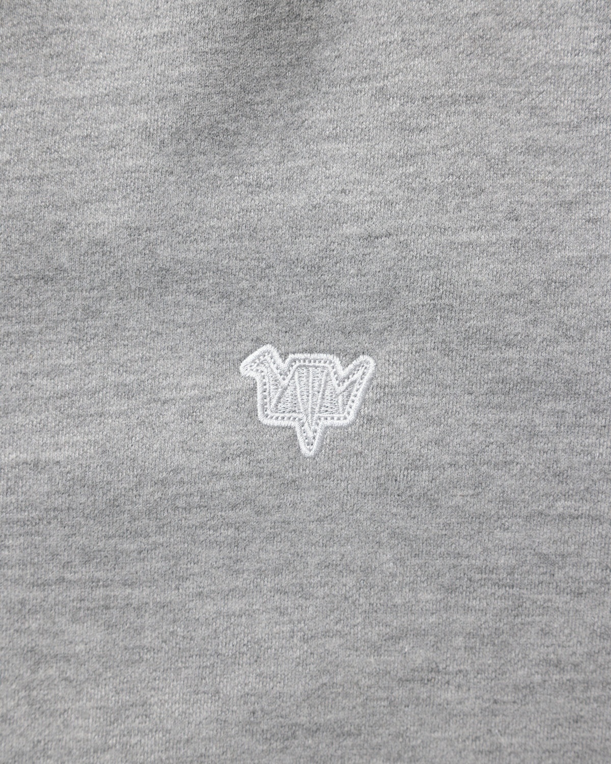 COTTON FLEECE QUILTED CREWNECK