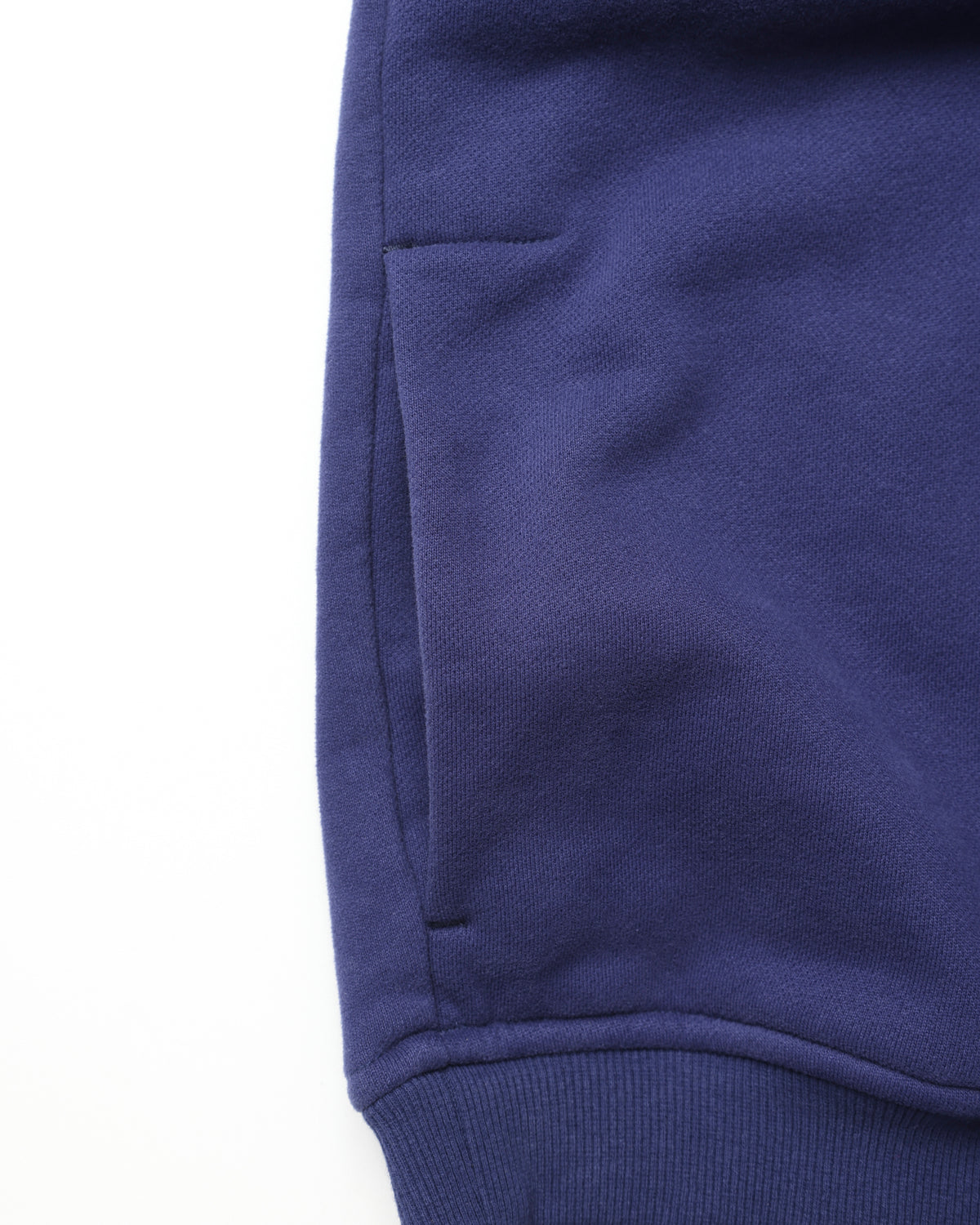 COTTON FLEECE QUILTED CREWNECK
