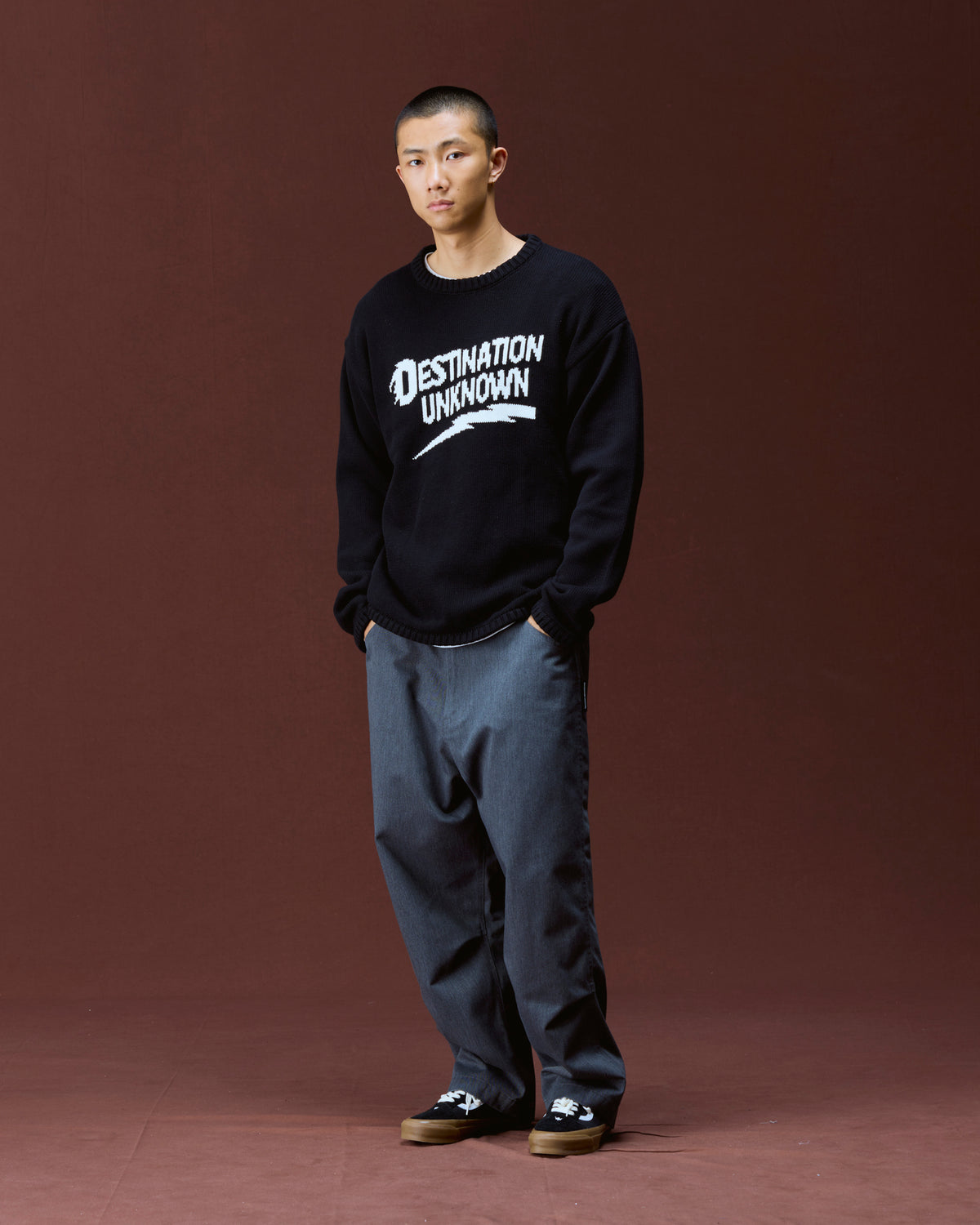 THUNDER LOGO KNIT SWEATER