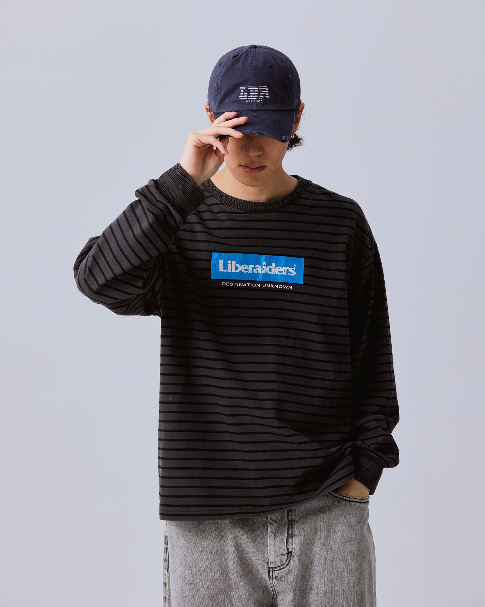 GARMENT DYED STRIPED L/S SHIRT