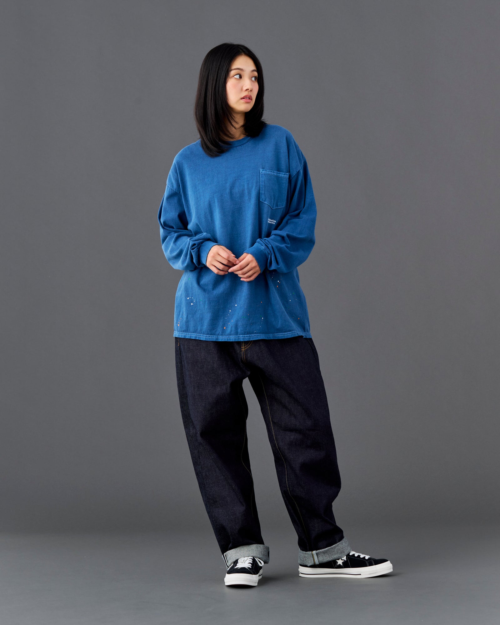 PAINT SPLATTER L/S TEE