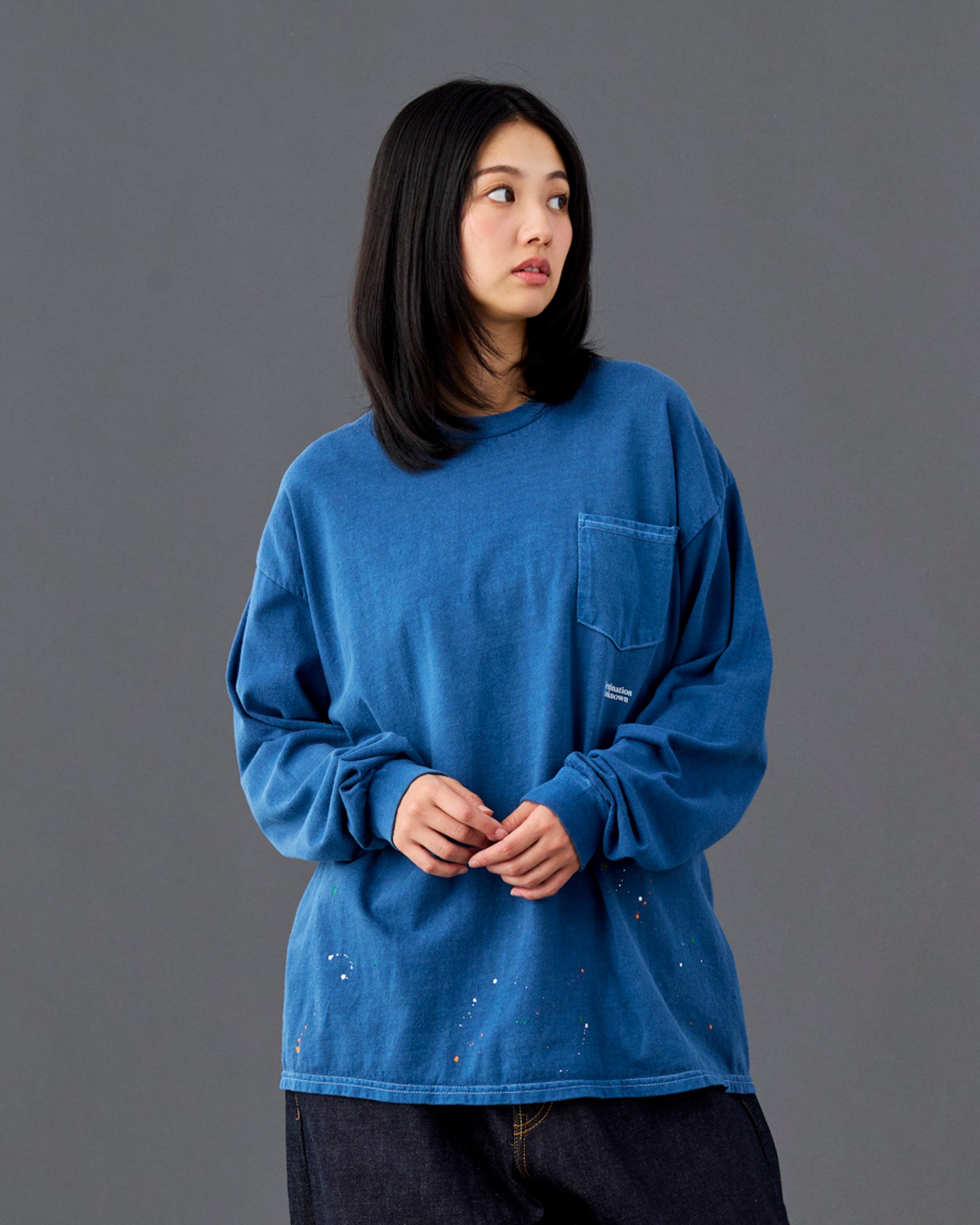 PAINT SPLATTER L/S TEE