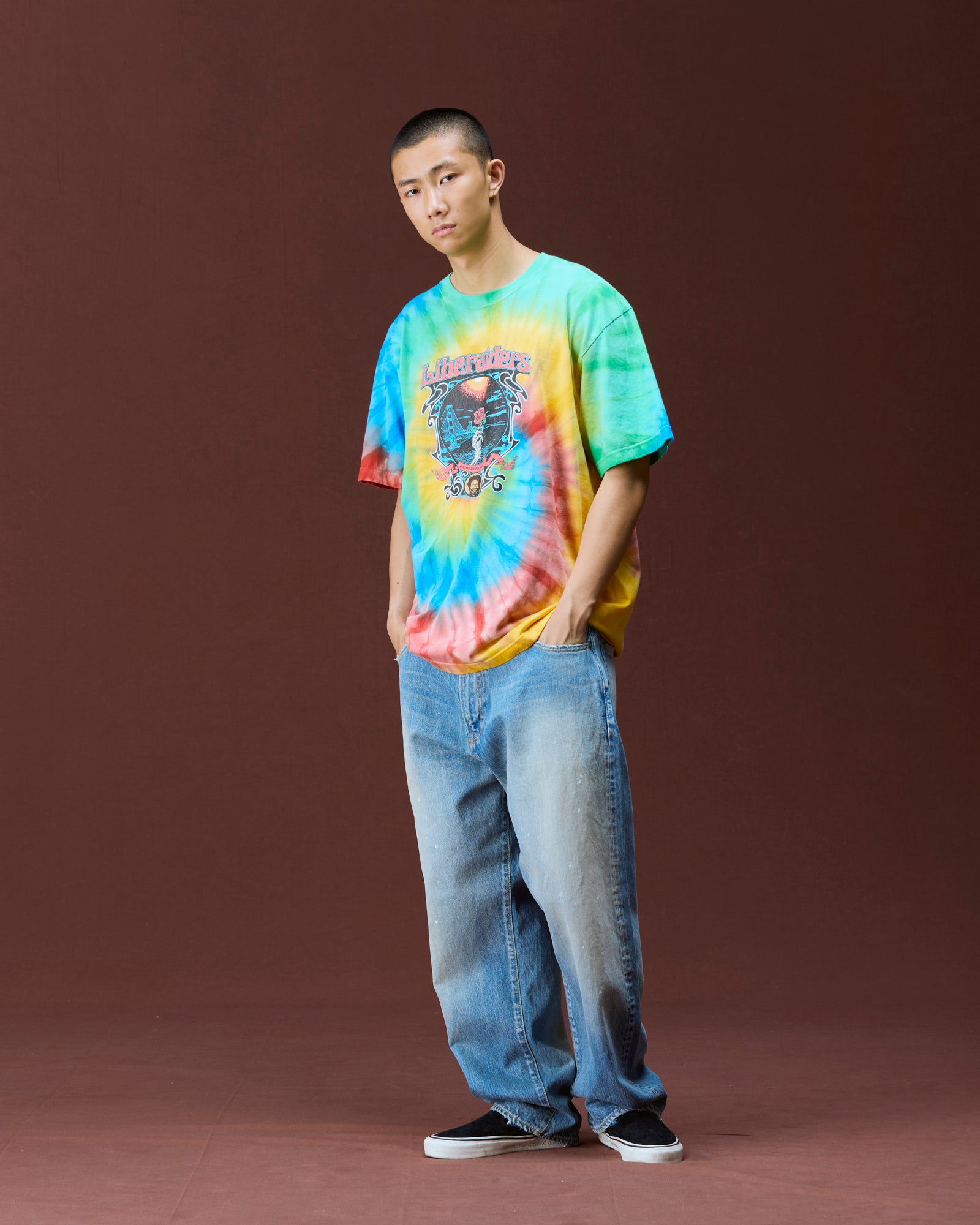 DEAD ROSE TIE-DYE TEE