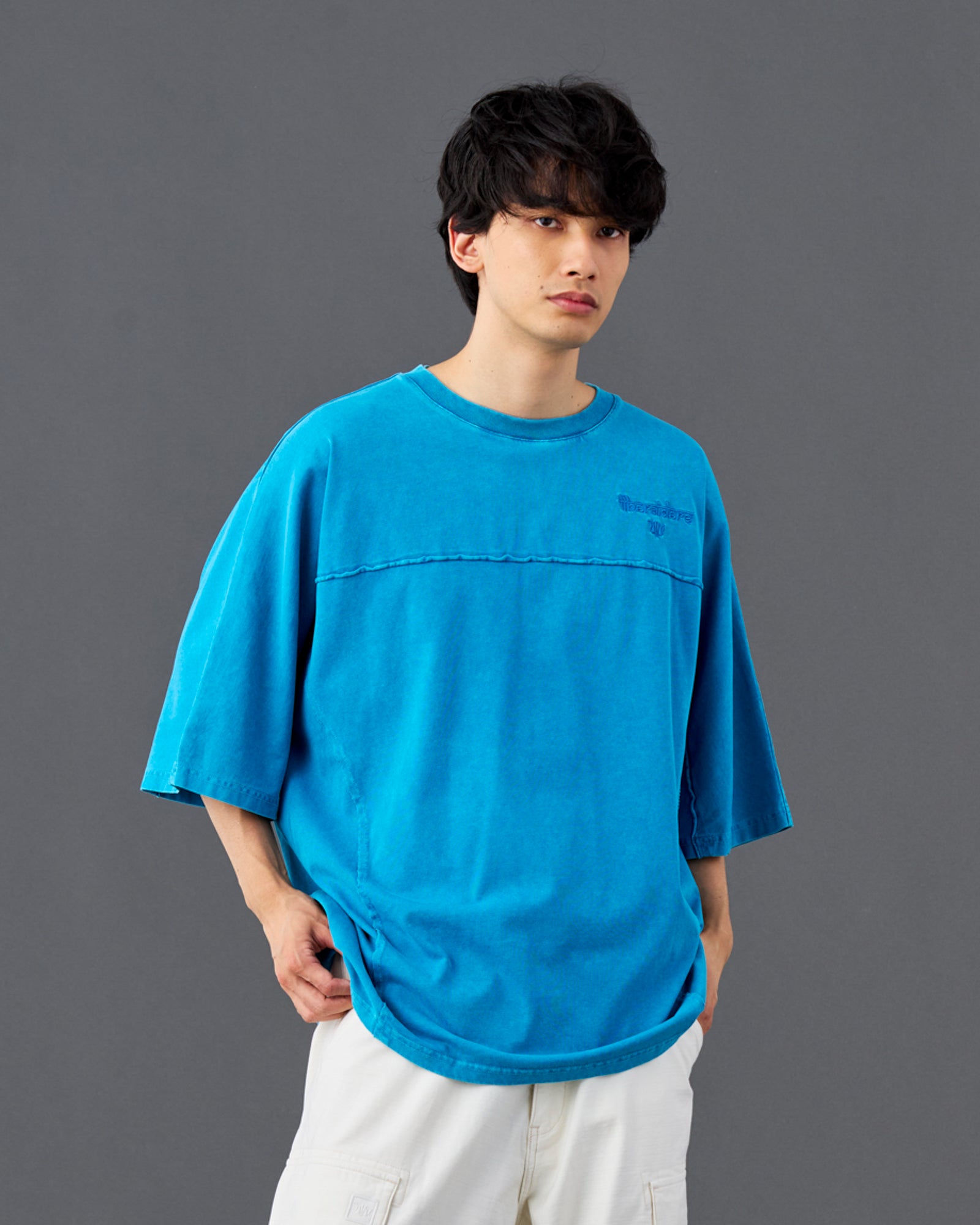 PIGMENT DYED DOLMAN SLEEVE TEE