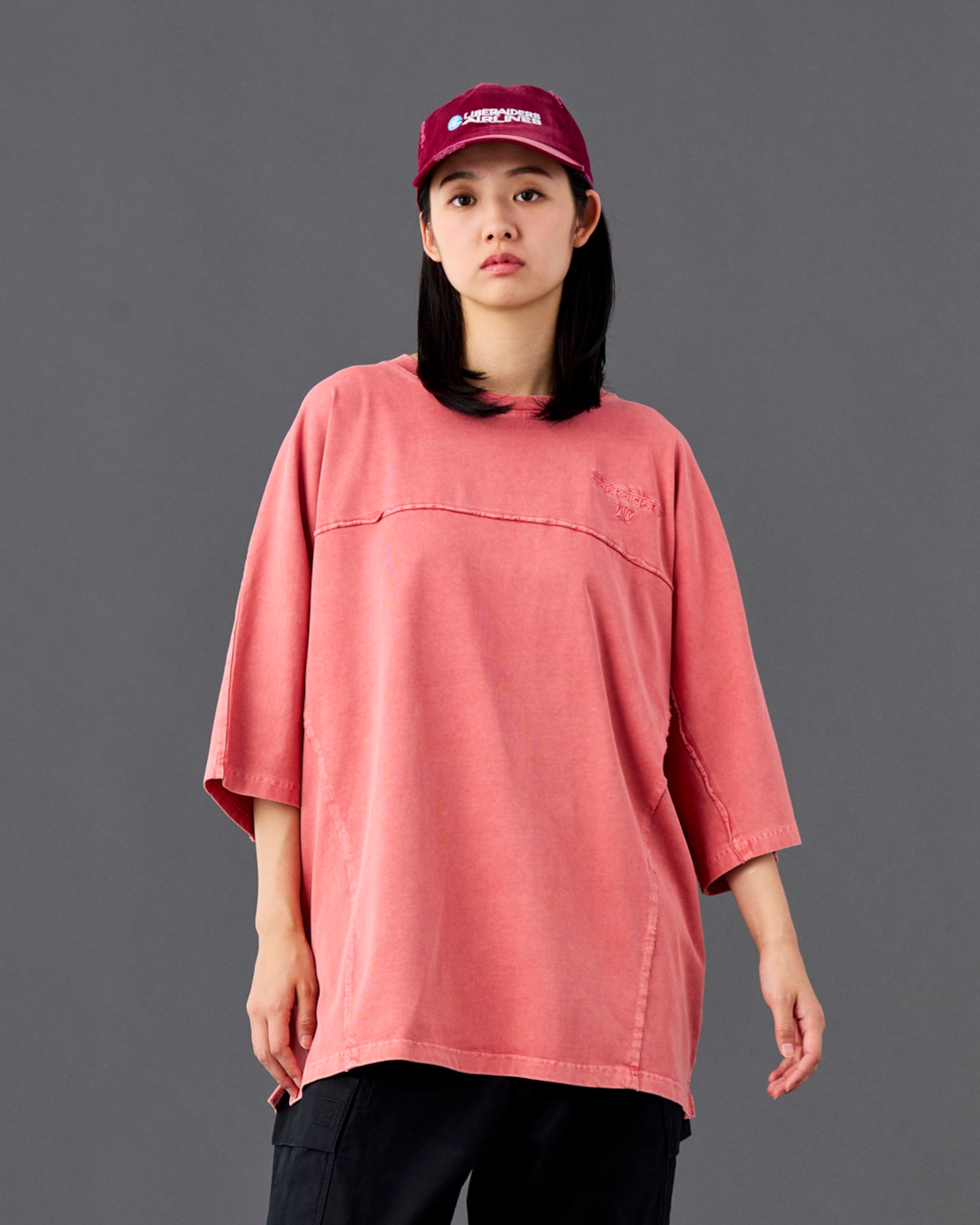 PIGMENT DYED DOLMAN SLEEVE TEE