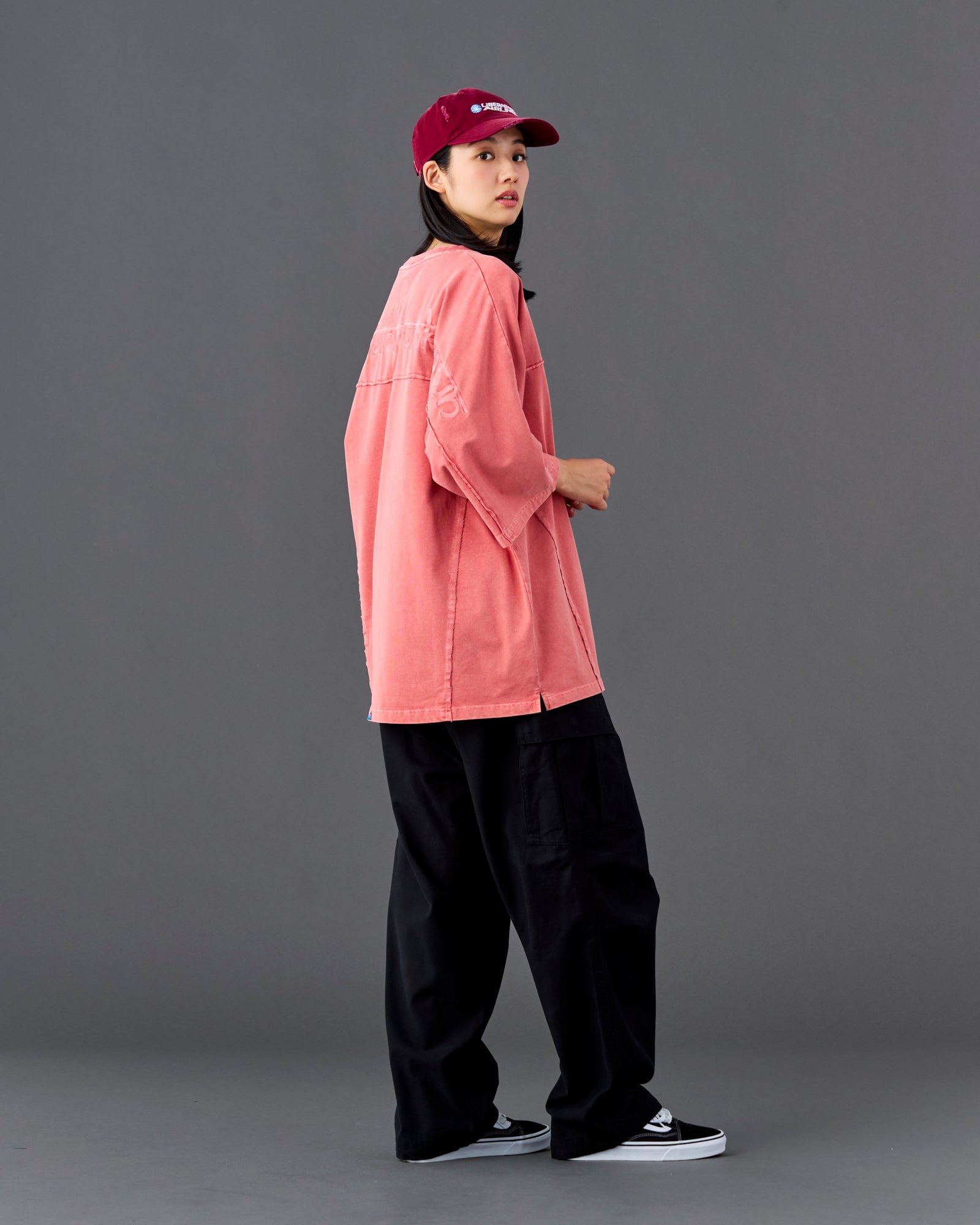 PIGMENT DYED DOLMAN SLEEVE TEE