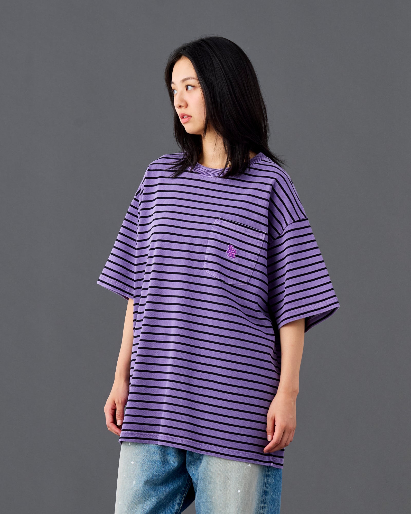 PIGMENT DYED STRIPED S/S SHIRT