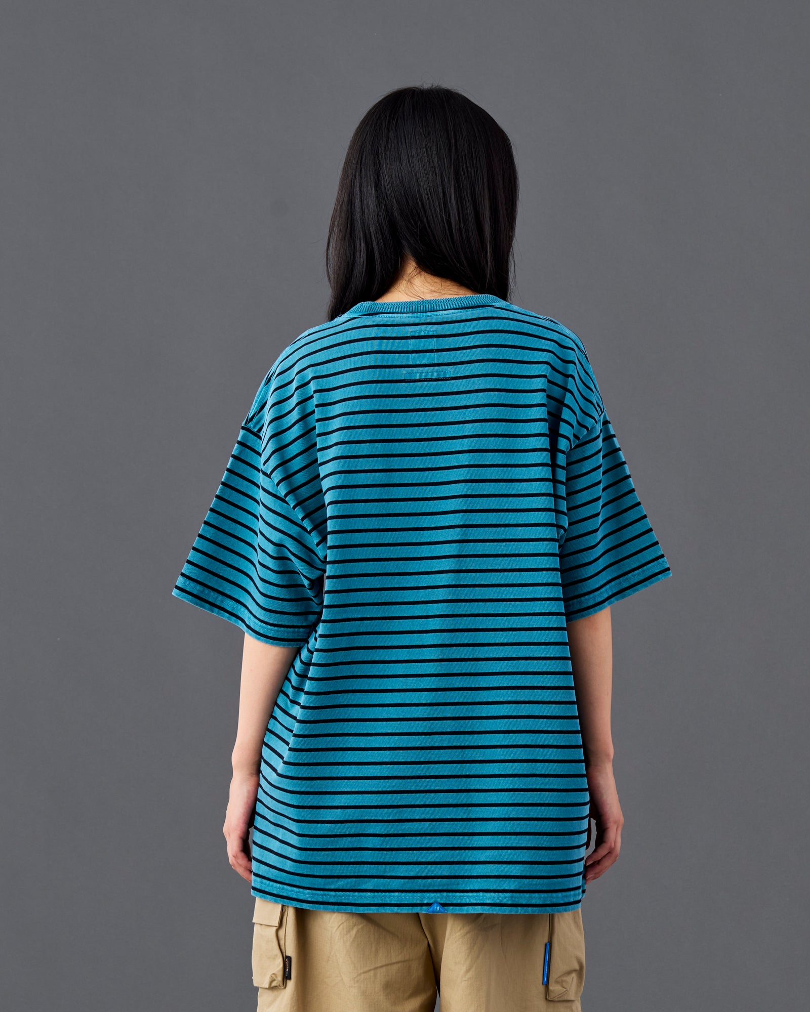 PIGMENT DYED STRIPED S/S SHIRT