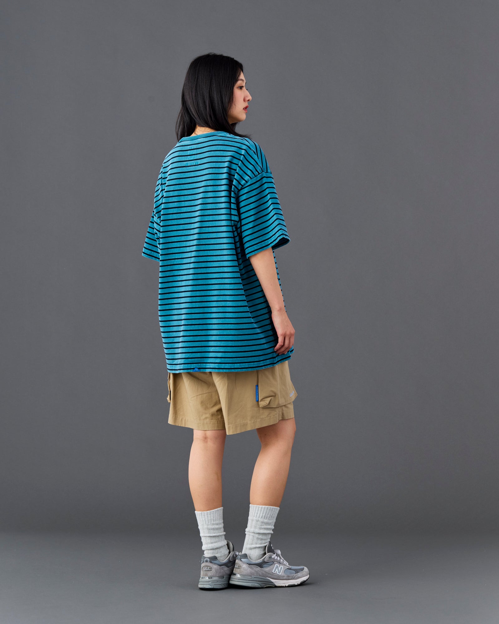 PIGMENT DYED STRIPED S/S SHIRT
