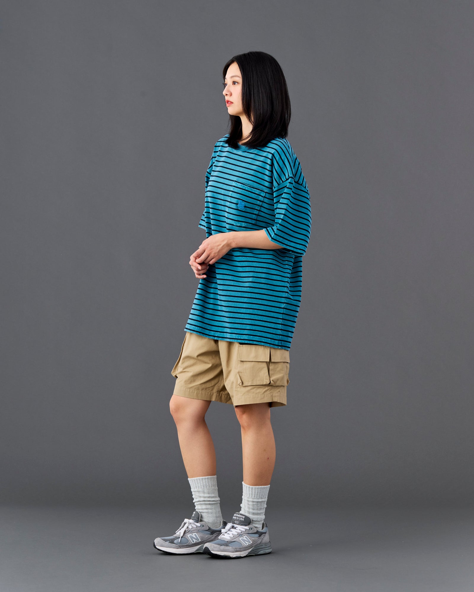 PIGMENT DYED STRIPED S/S SHIRT