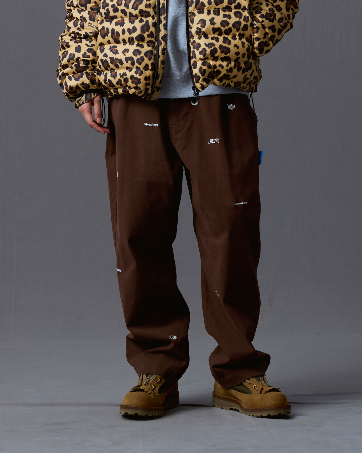 MULTI EMBROIDERY CHINO TROUSERS