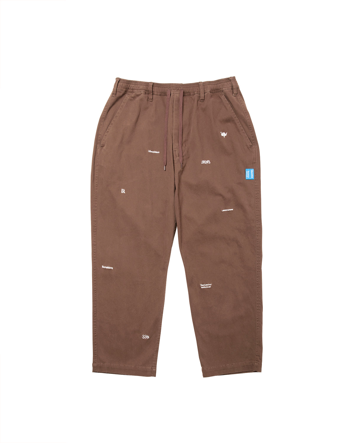 MULTI EMBROIDERY CHINO TROUSERS