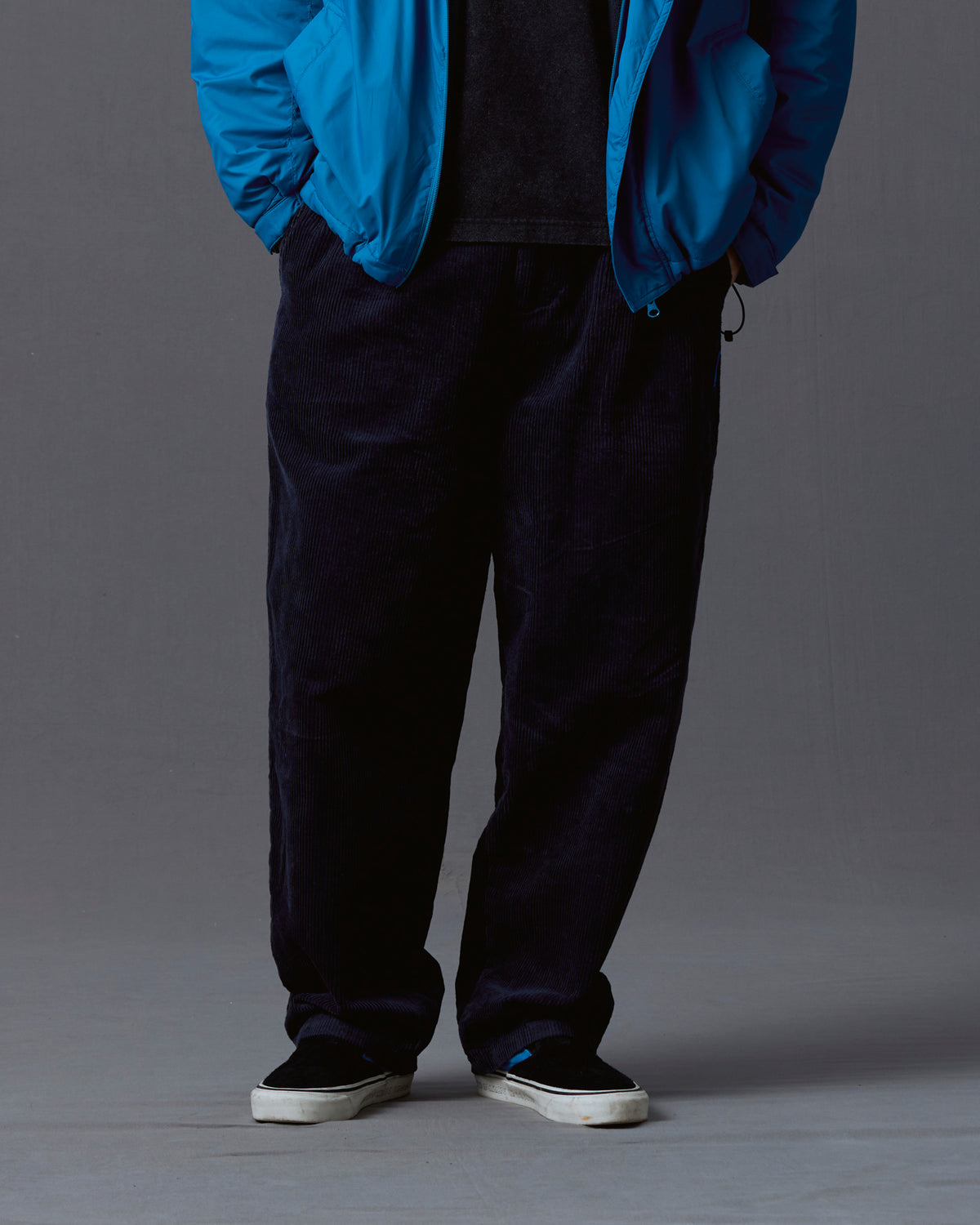 CORDUROY TAPERED SLACKS