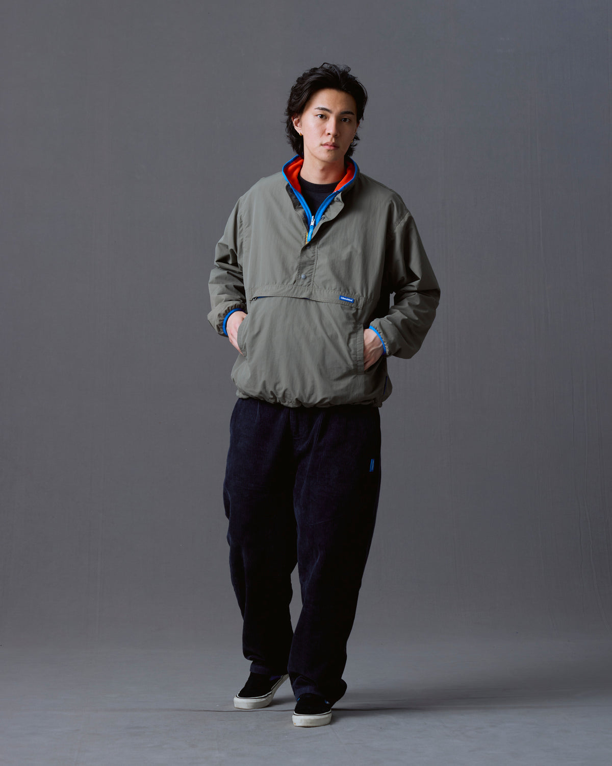 CORDUROY TAPERED SLACKS
