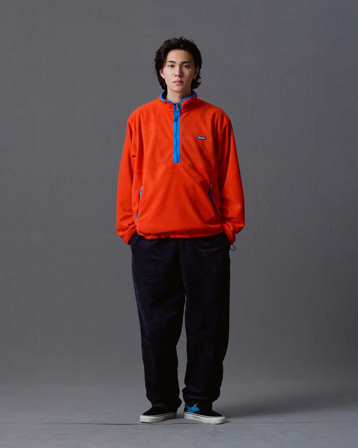 CORDUROY TAPERED SLACKS