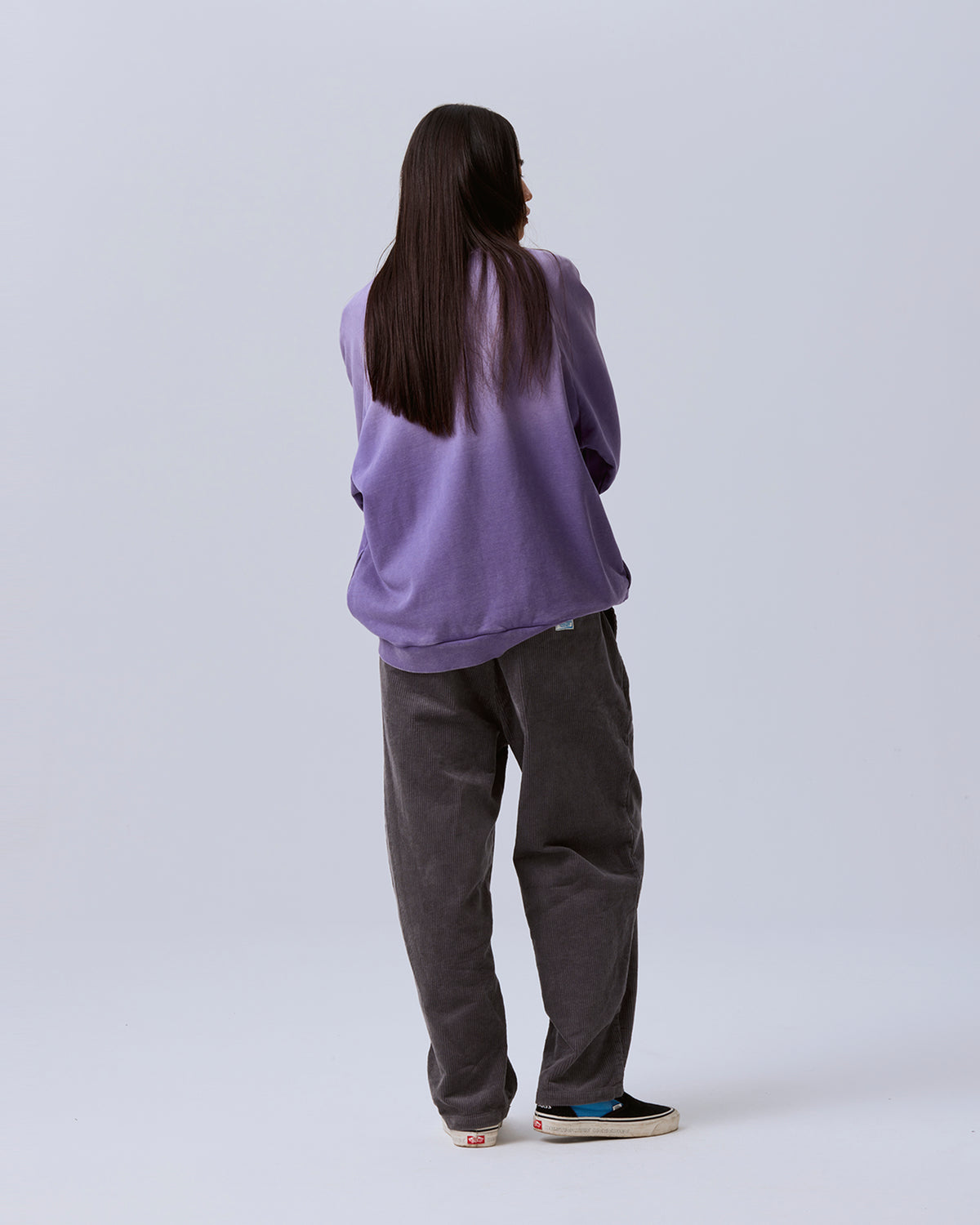 CORDUROY TAPERED SLACKS