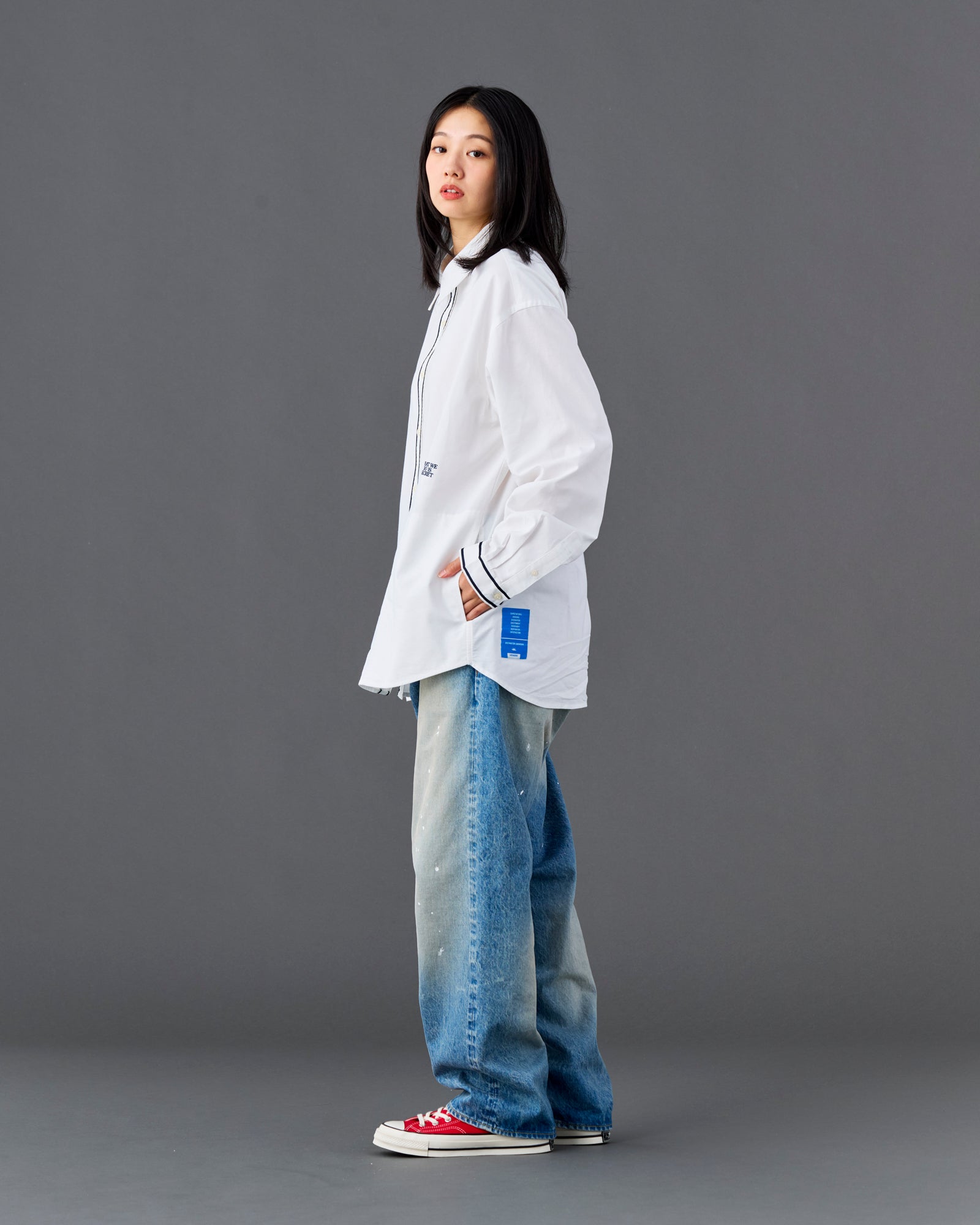 LR LOOSE FIT DENIM PANTS HW
