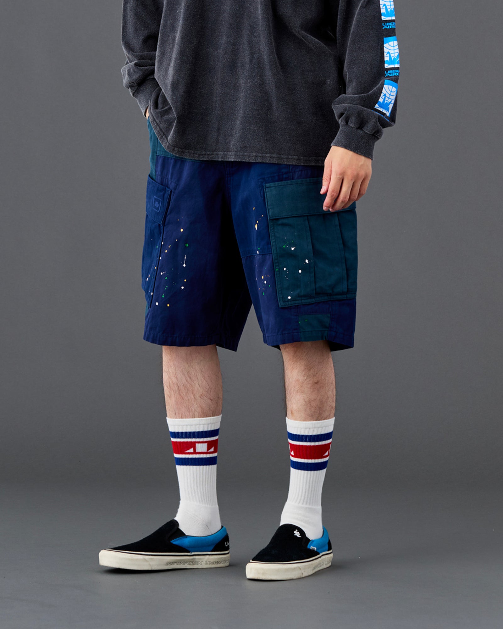 PATCHWORK BDU SHORTS