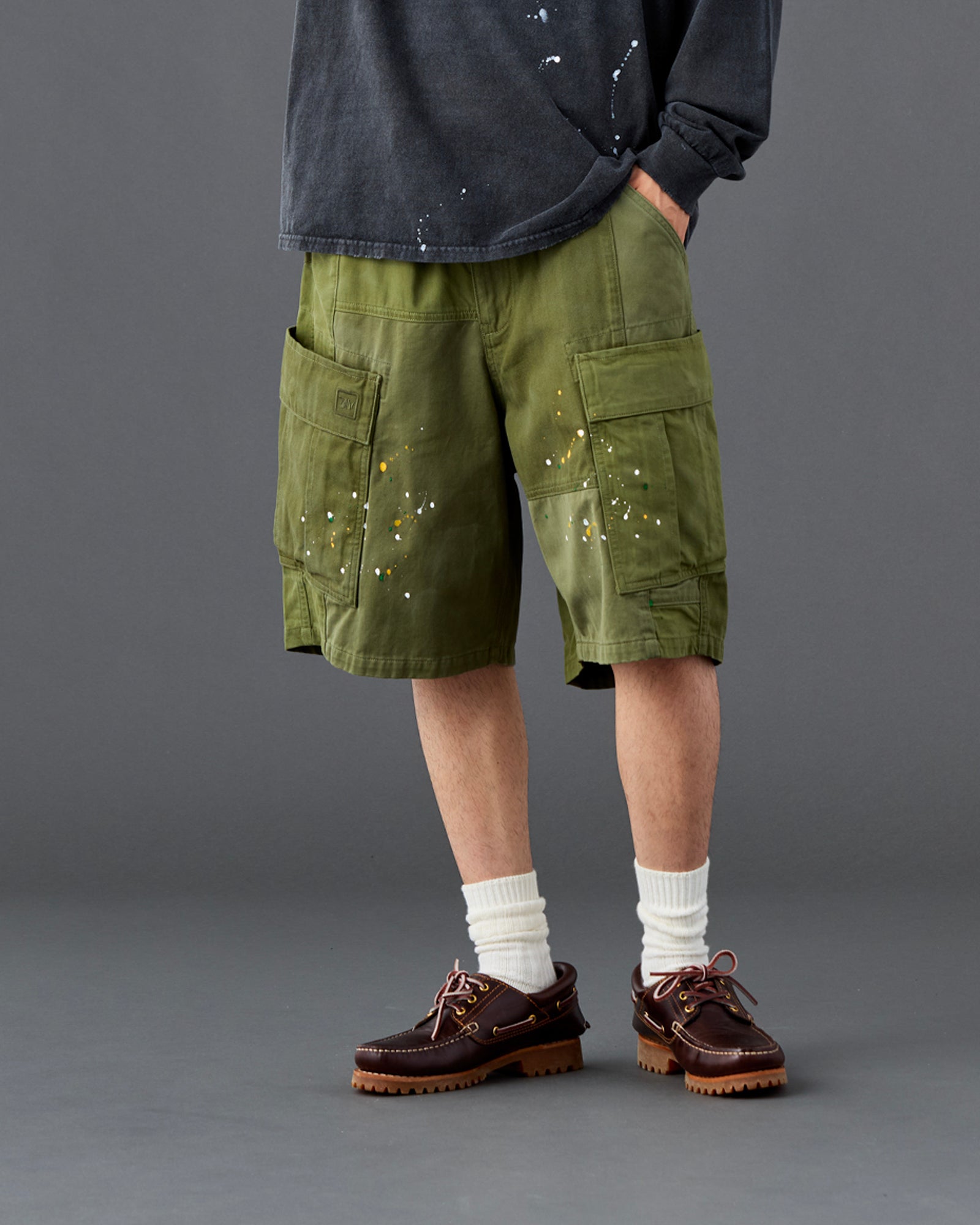 PATCHWORK BDU SHORTS
